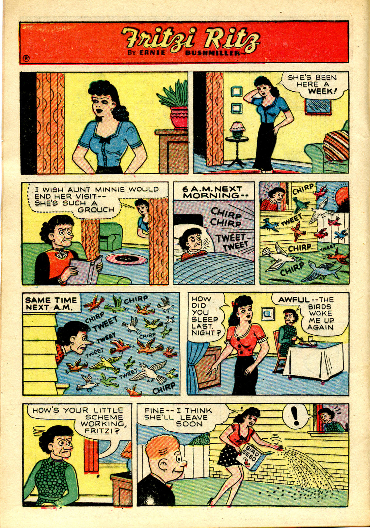 Read online Fritzi Ritz (1953) comic -  Issue #34 - 4