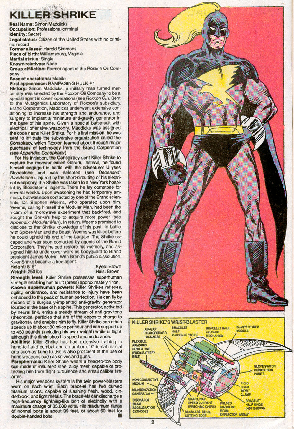 Read online The Official Handbook of the Marvel Universe Deluxe Edition comic -  Issue #7 - 4