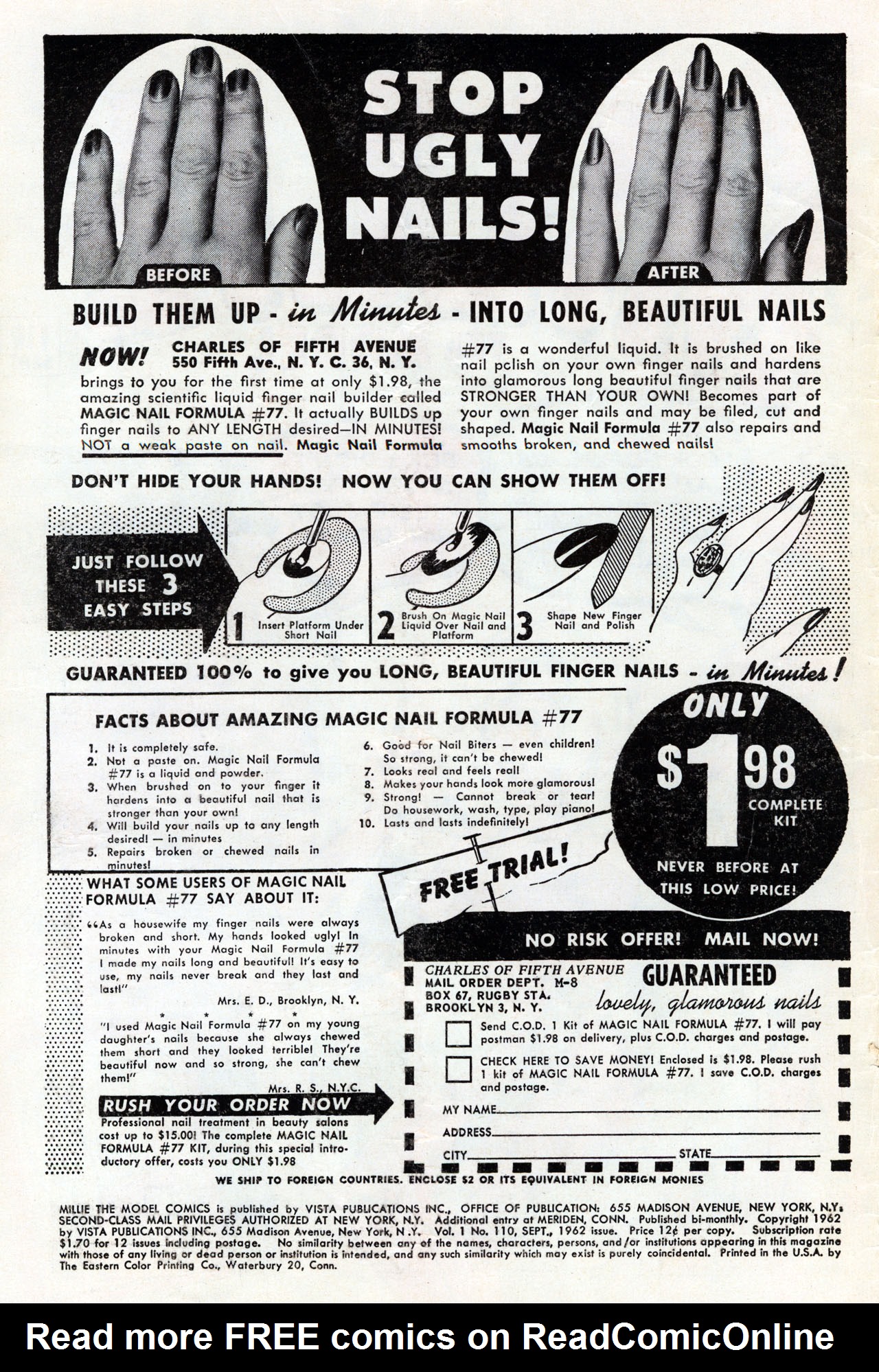 Read online Millie the Model comic -  Issue #110 - 2