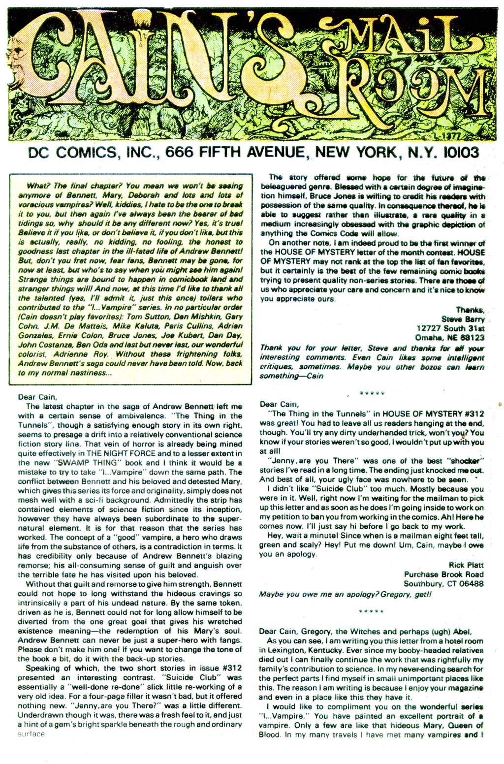 Read online House of Mystery (1951) comic -  Issue #319 - 27