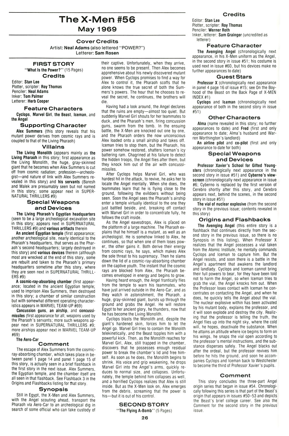 Read online The Official Marvel Index To The X-Men comic -  Issue #3 - 28