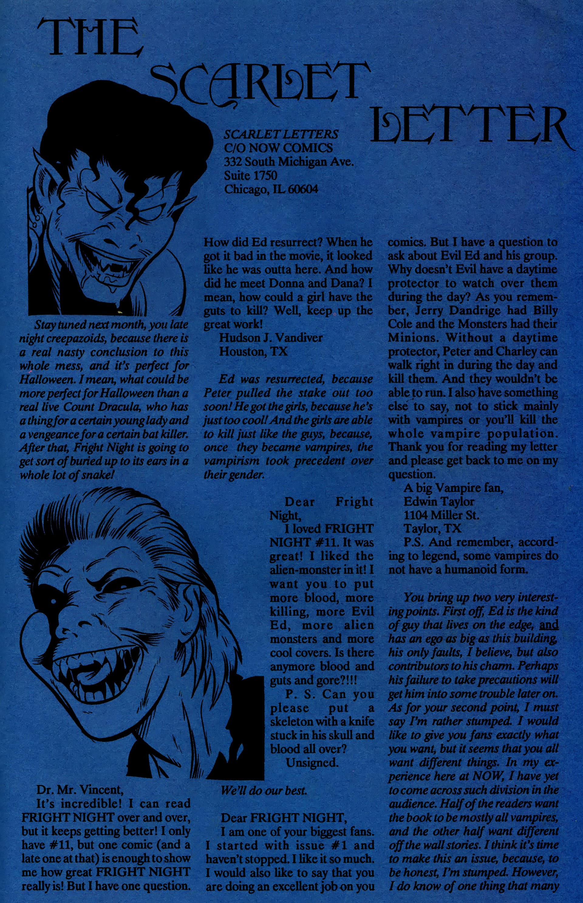 Read online Fright Night (1988) comic -  Issue #14 - 31