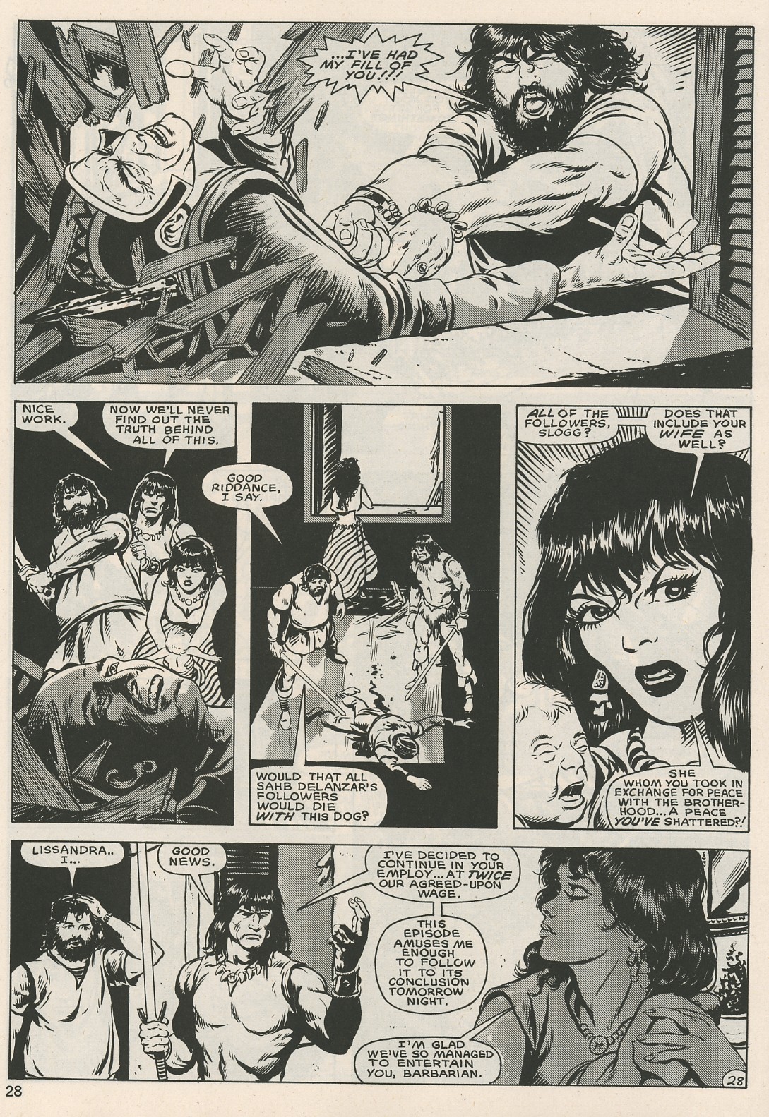 Read online The Savage Sword Of Conan comic -  Issue #125 - 28
