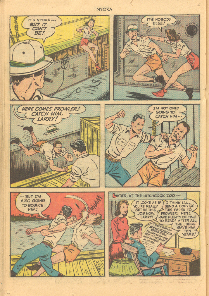 Read online Nyoka the Jungle Girl (1945) comic -  Issue #27 - 28