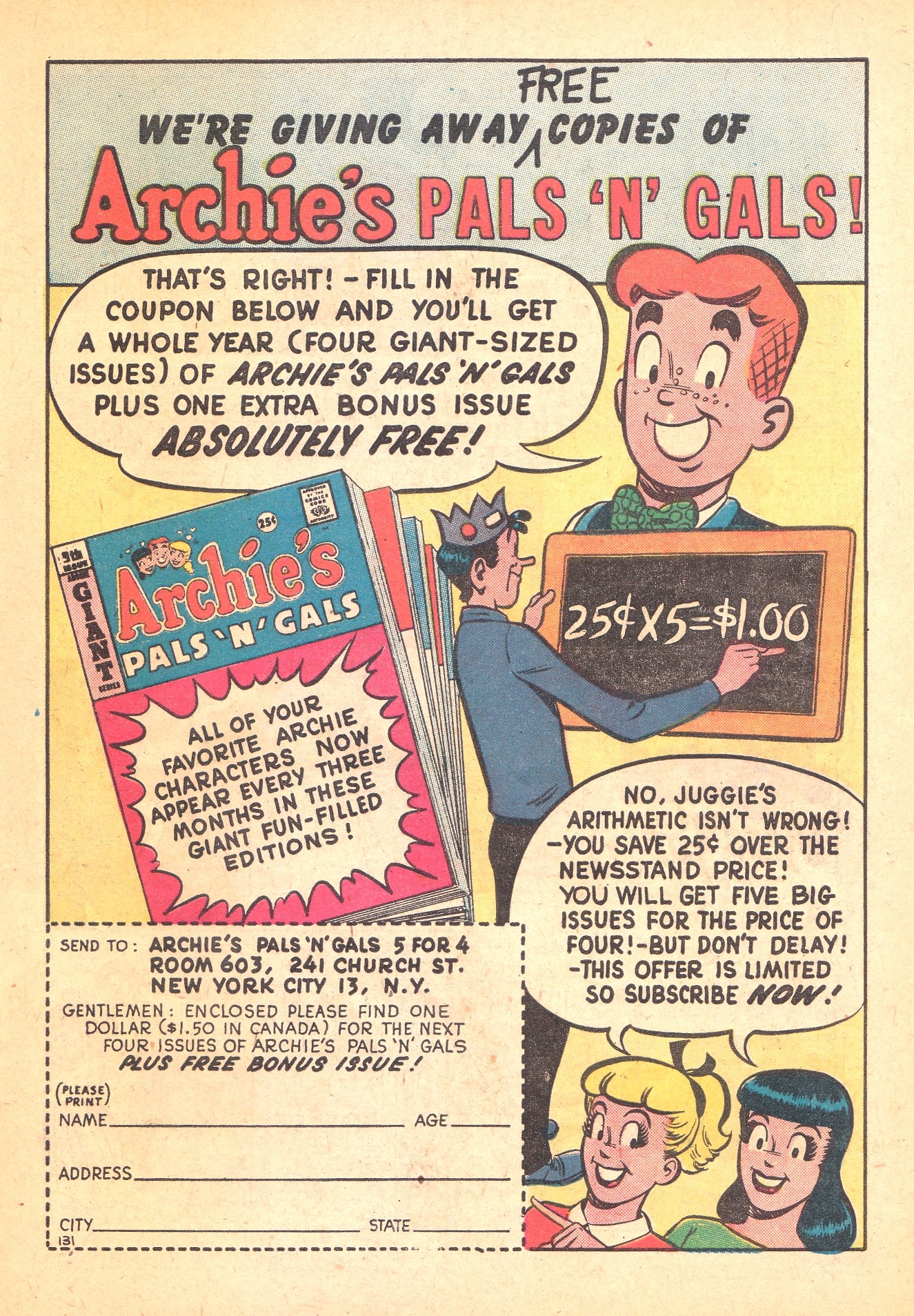 Read online Archie's Pal Jughead comic -  Issue #56 - 19