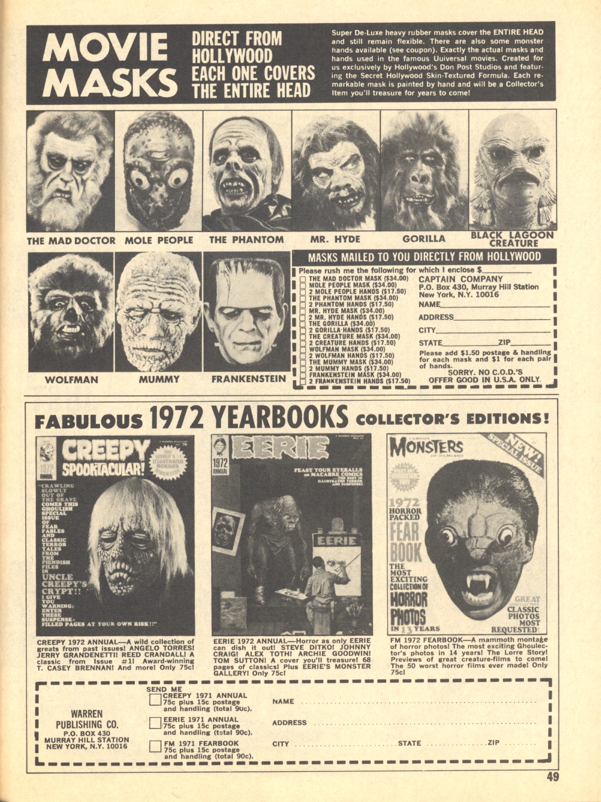 Read online Creepy (1964) comic -  Issue #43 - 48