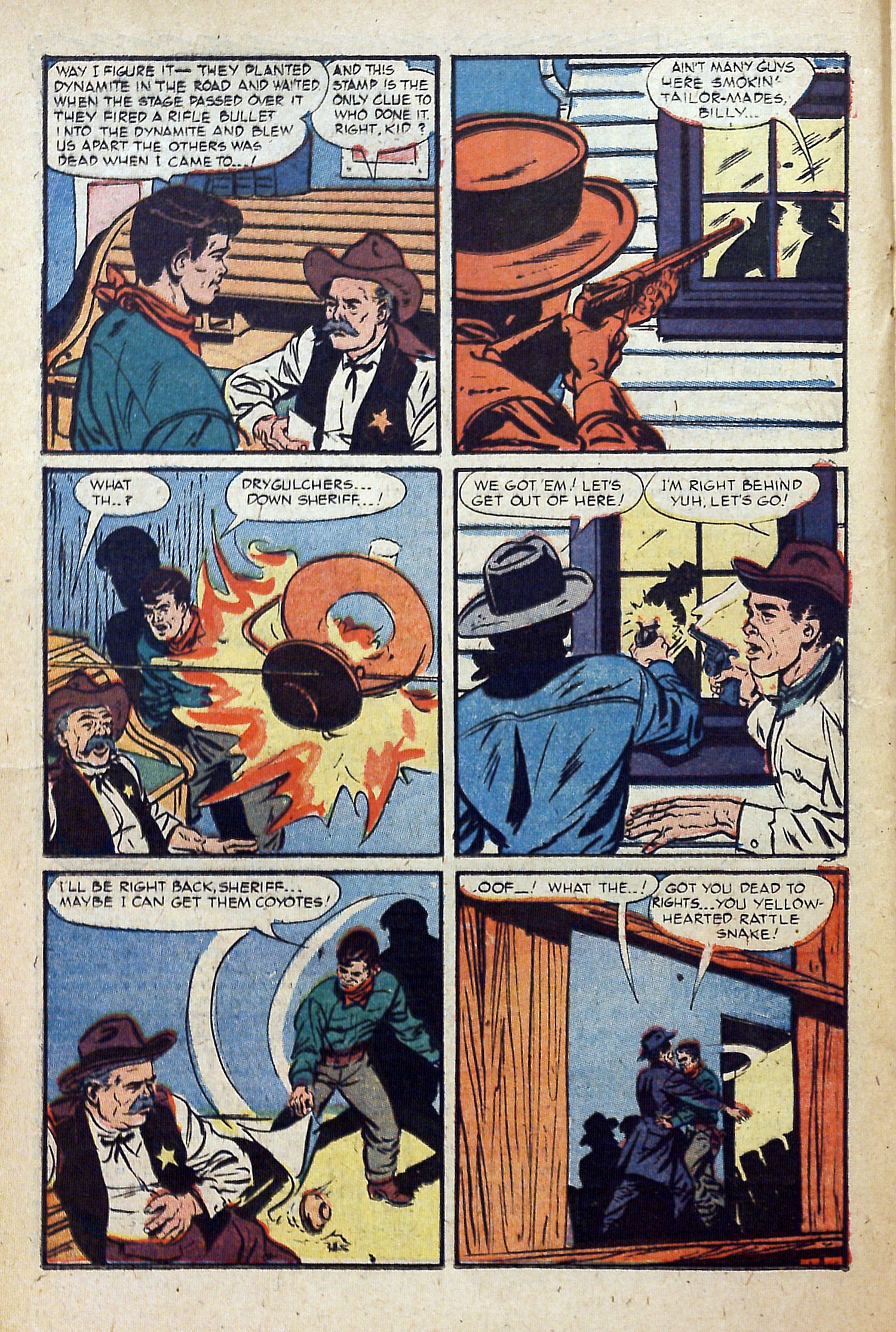 Read online Billy the Kid Adventure Magazine comic -  Issue #19 - 20