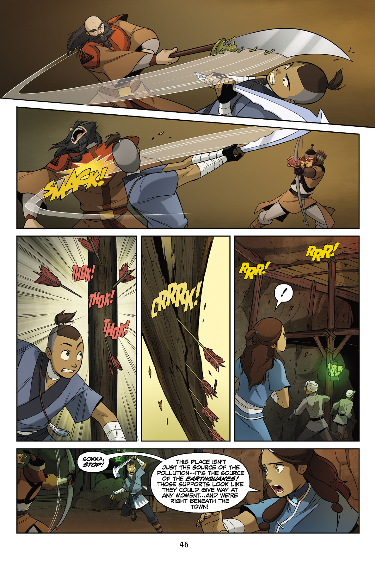 Read online Nickelodeon Avatar: The Last Airbender - The Rift comic -  Issue # Part 2 - 47