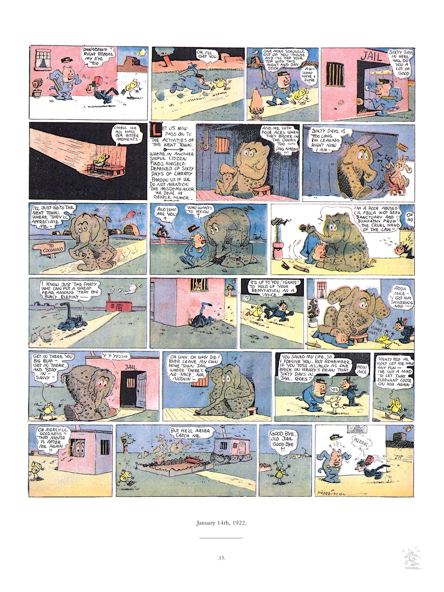 Read online Krazy & Ignatz comic -  Issue # TPB 3 - 35