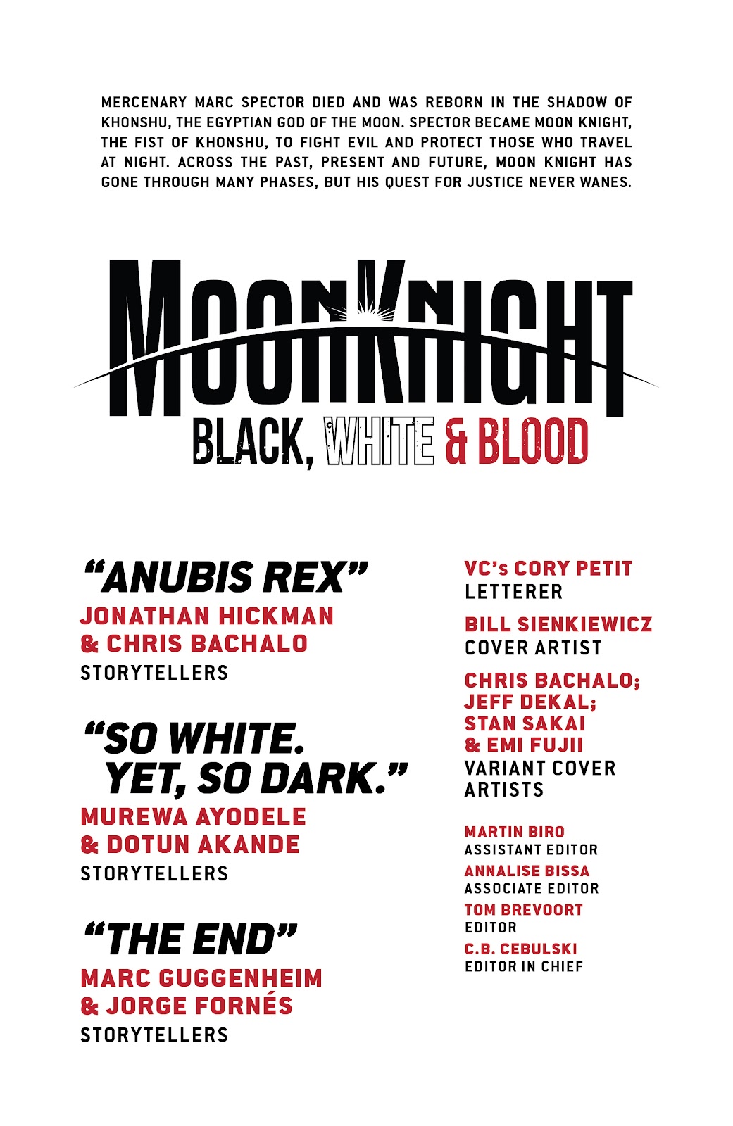 Moon Knight: Black, White & Blood issue 1 - Page 2