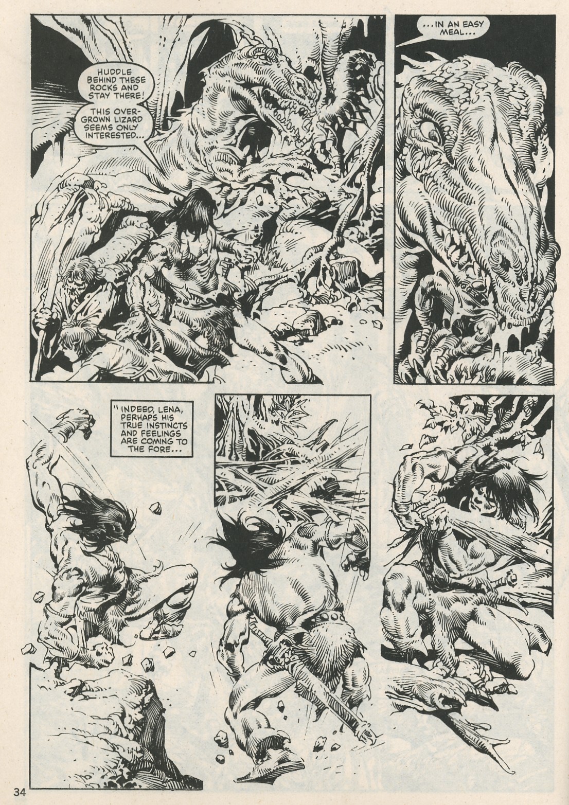 Read online The Savage Sword Of Conan comic -  Issue #114 - 34