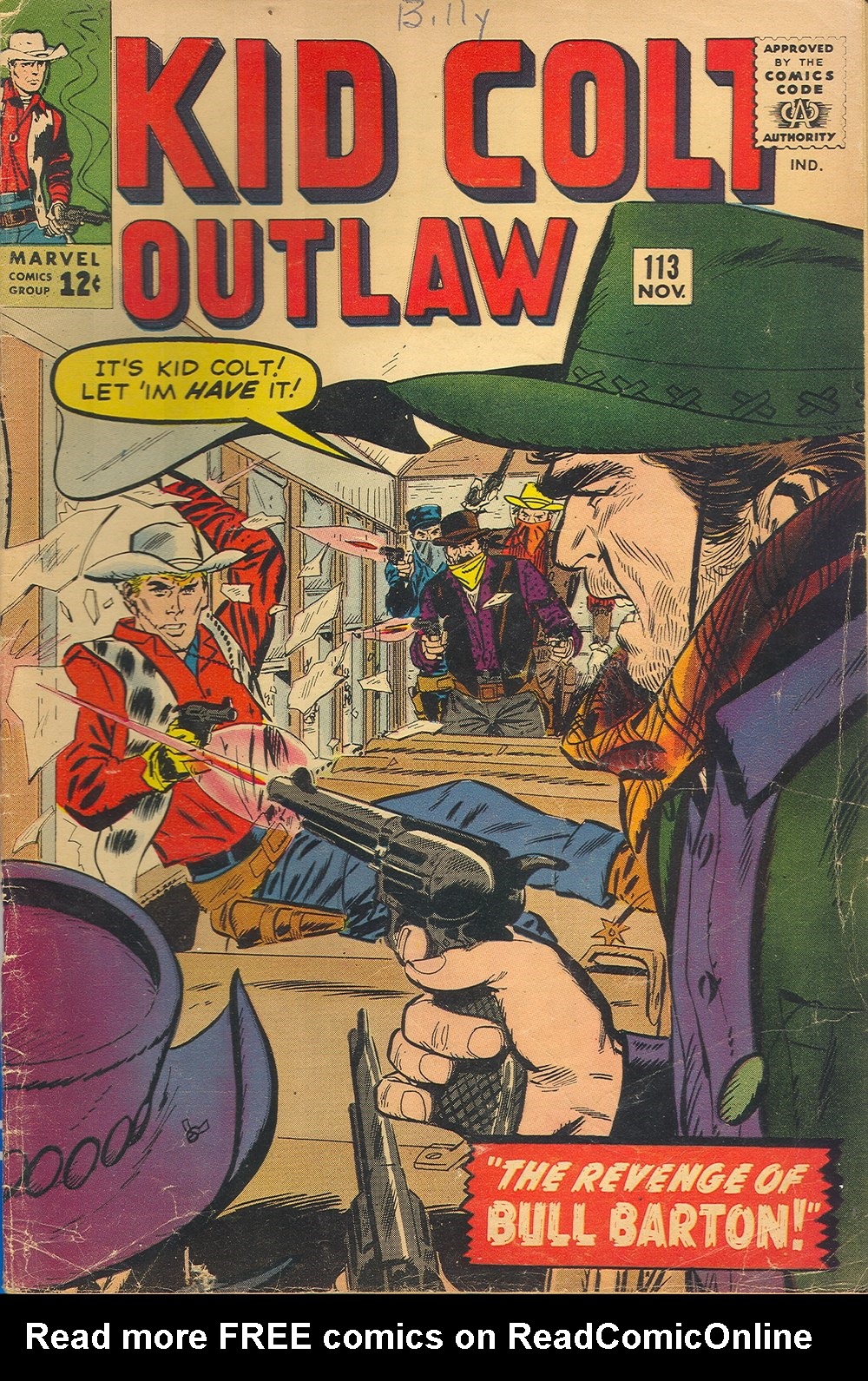 Read online Kid Colt Outlaw comic -  Issue #113 - 1