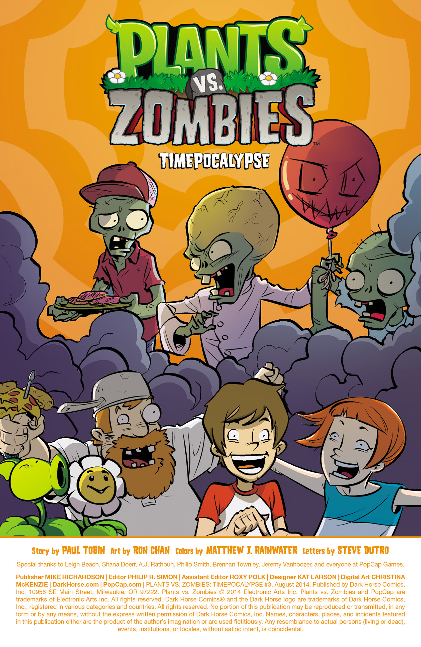 Read online Plants vs. Zombies: Timepocalypse comic -  Issue #3 - 3