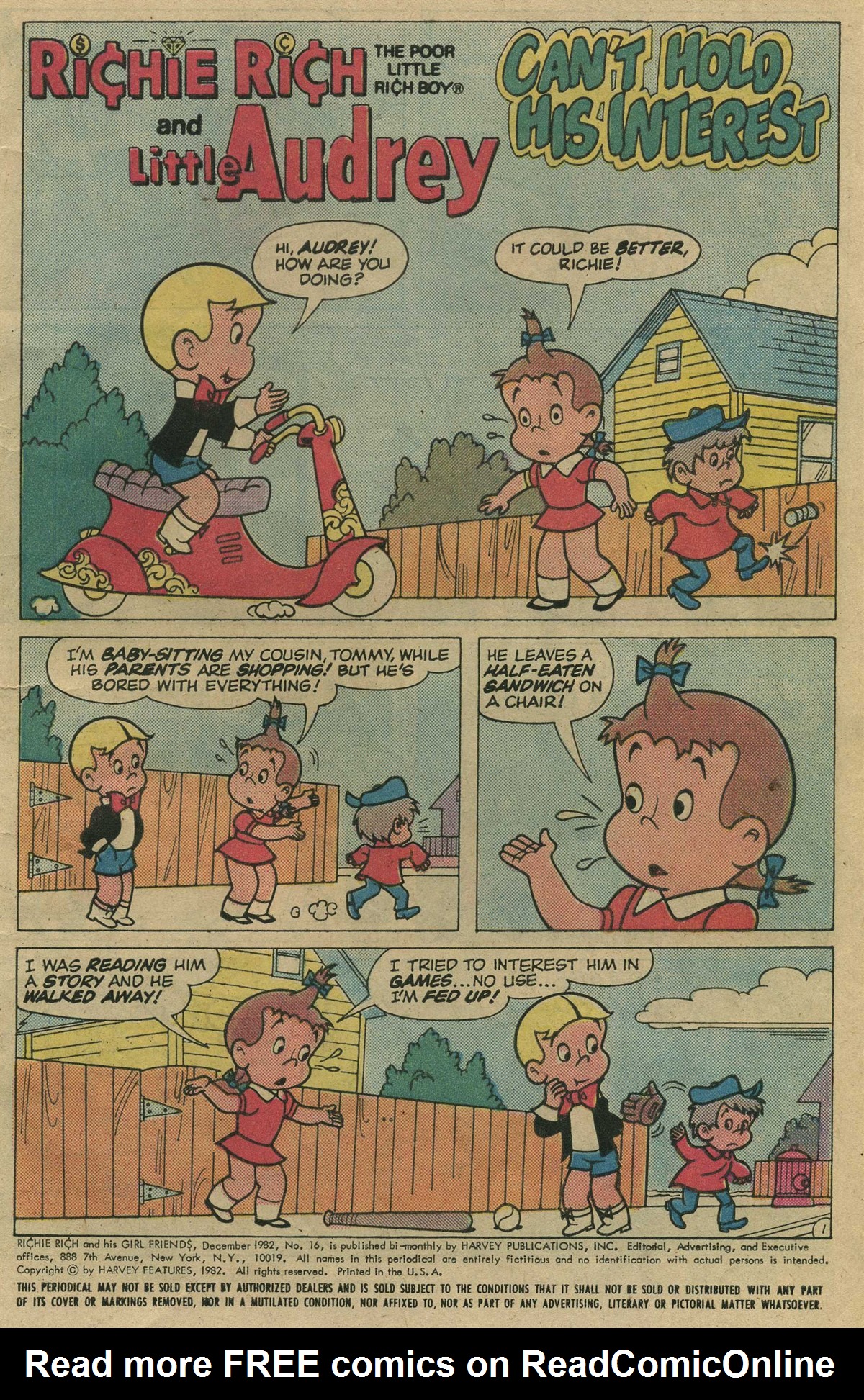 Read online Richie Rich & His Girl Friends comic -  Issue #16 - 5