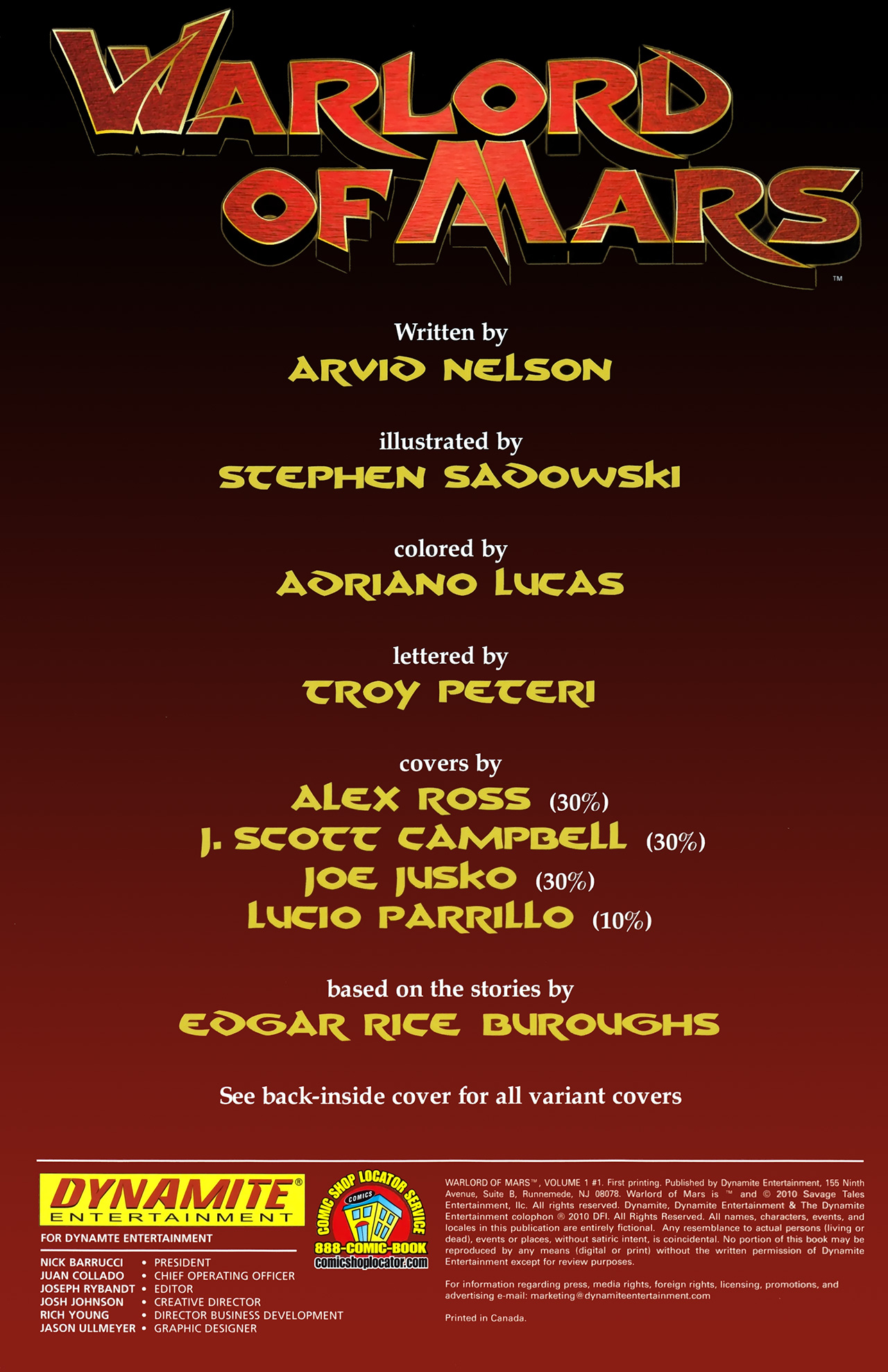 Read online Warlord of Mars comic -  Issue #1 - 7