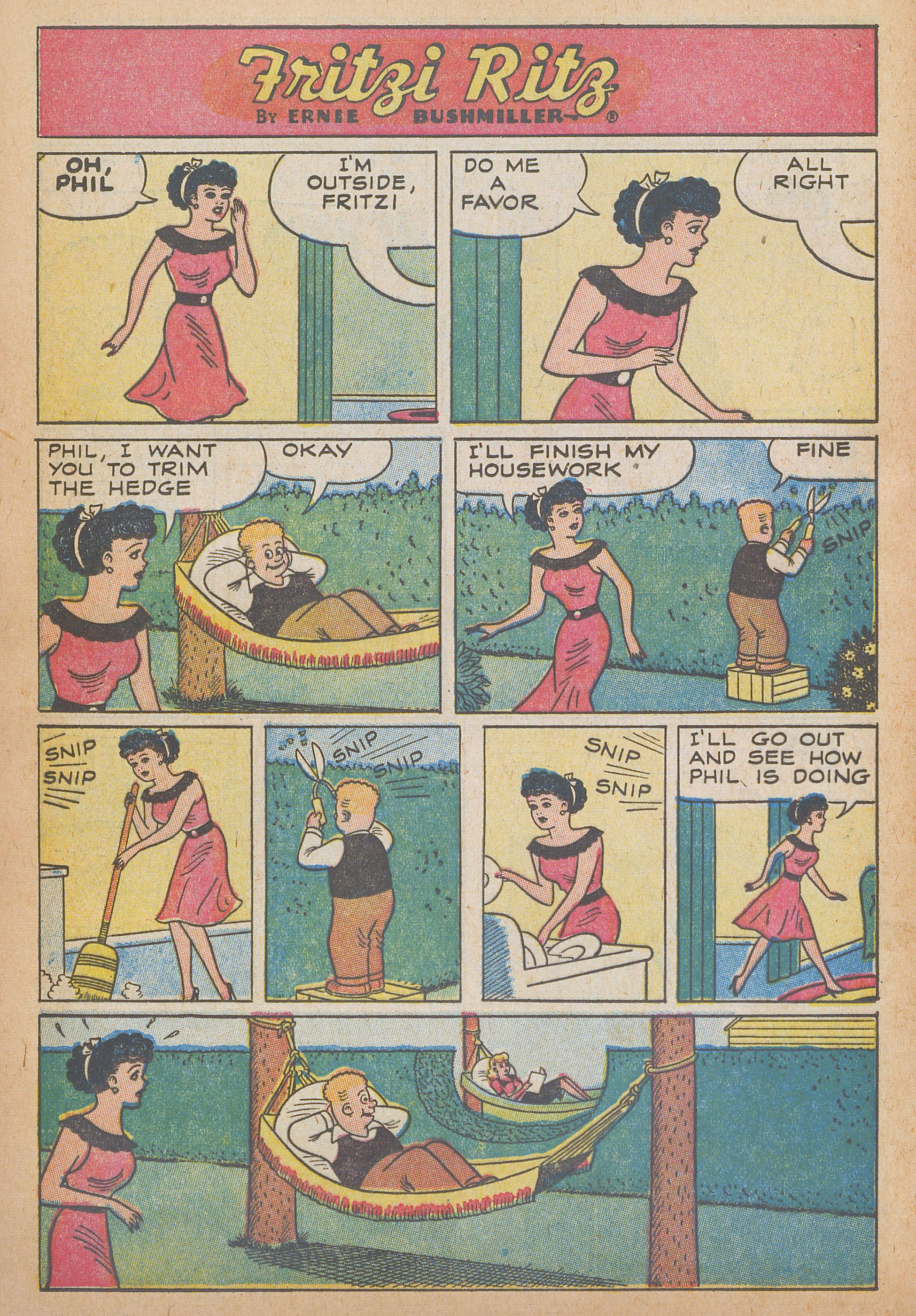 Read online Fritzi Ritz (1953) comic -  Issue #55 - 12
