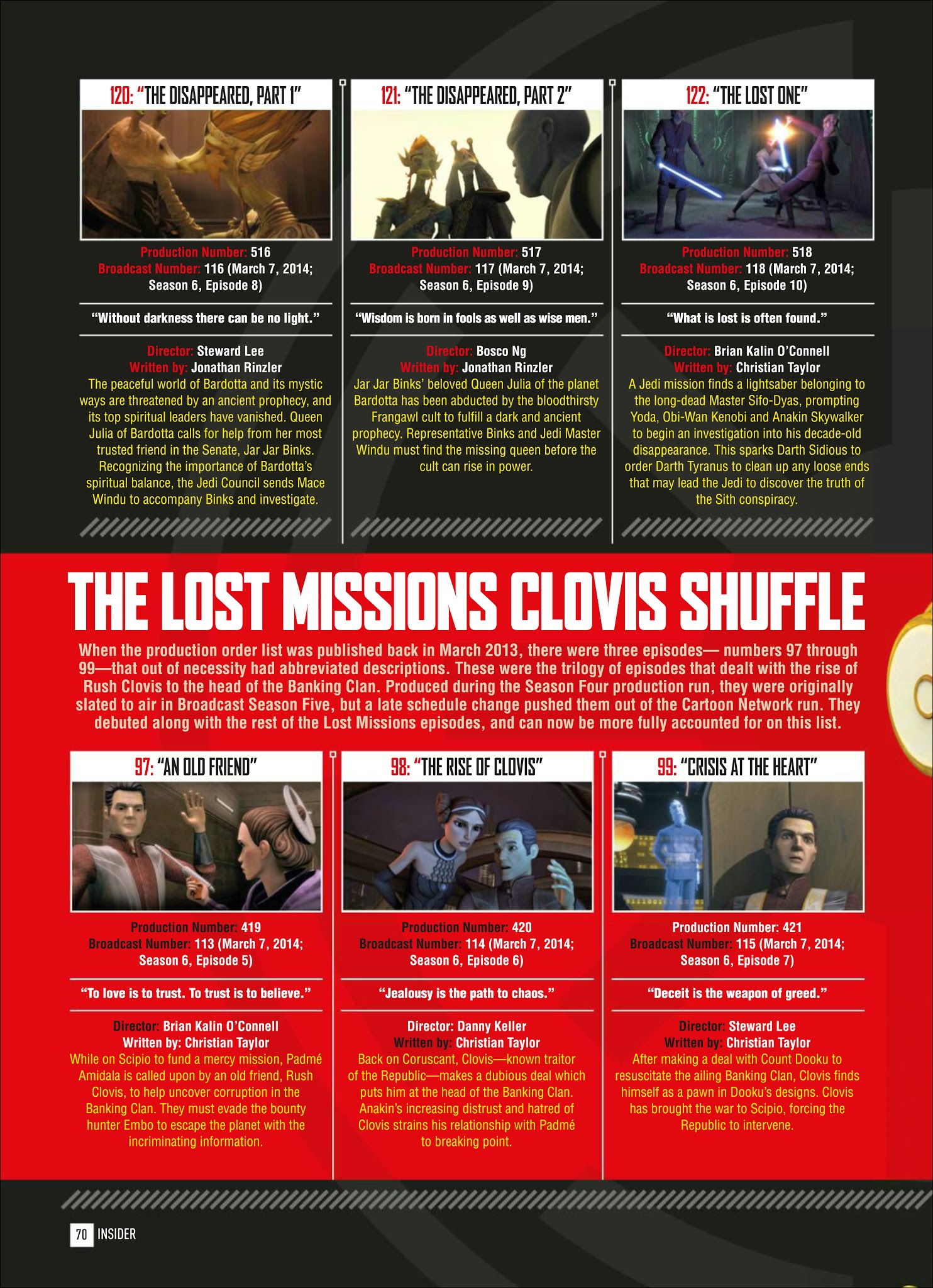 Read online Star Wars Insider 2018 Special Edition comic -  Issue # TPB - 70