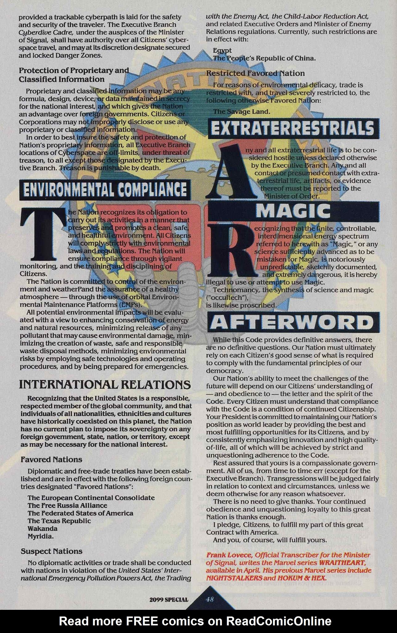 Read online 2099 Special: The World of Doom comic -  Issue # Full - 50