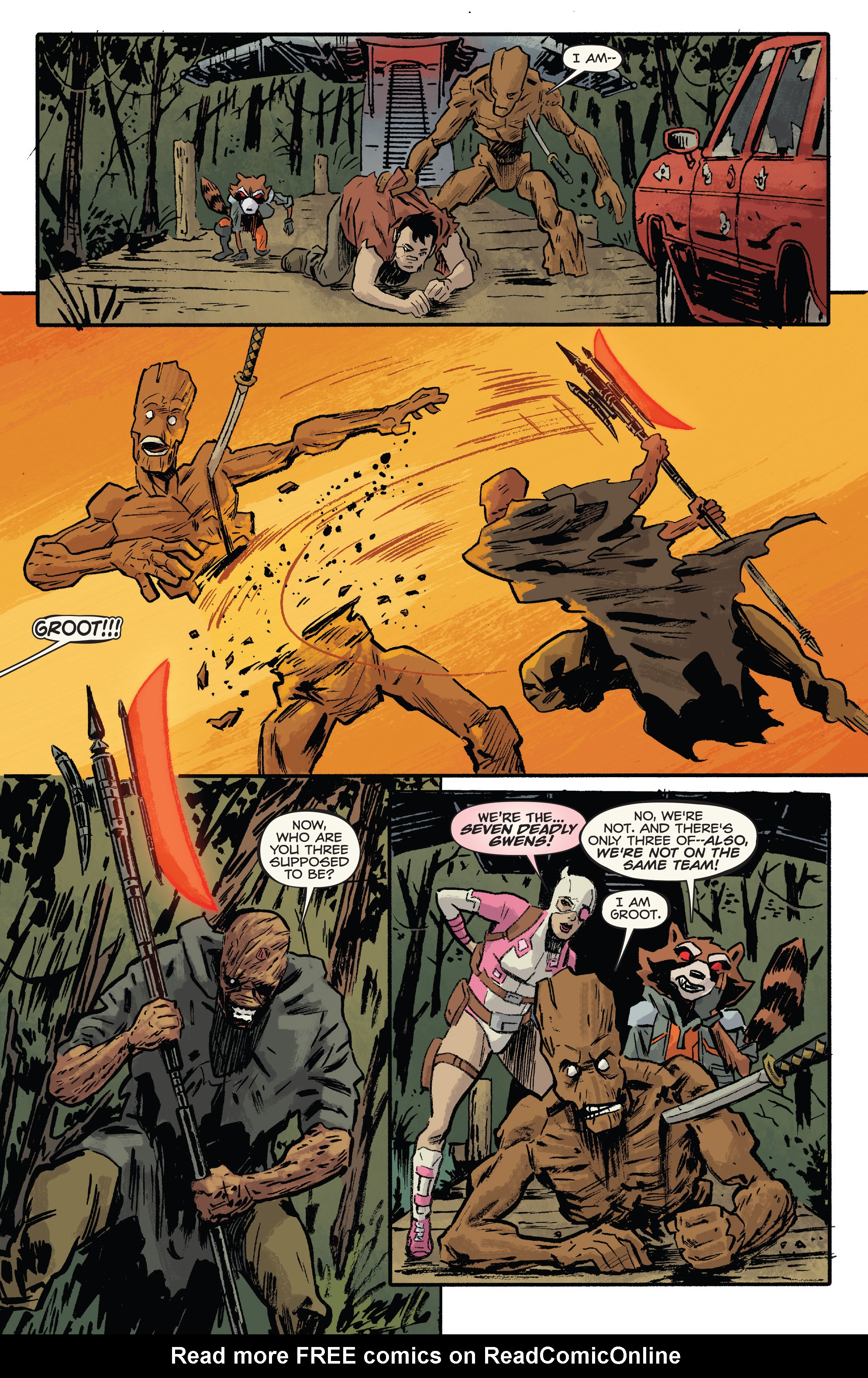 Read online Rocket Raccoon & Groot comic -  Issue #9 - 16