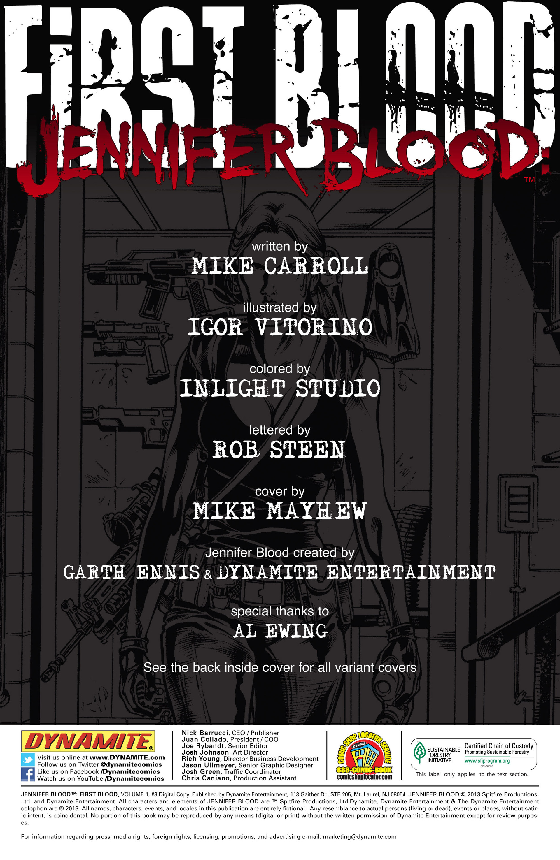 Read online Jennifer Blood: First Blood comic -  Issue #3 - 2