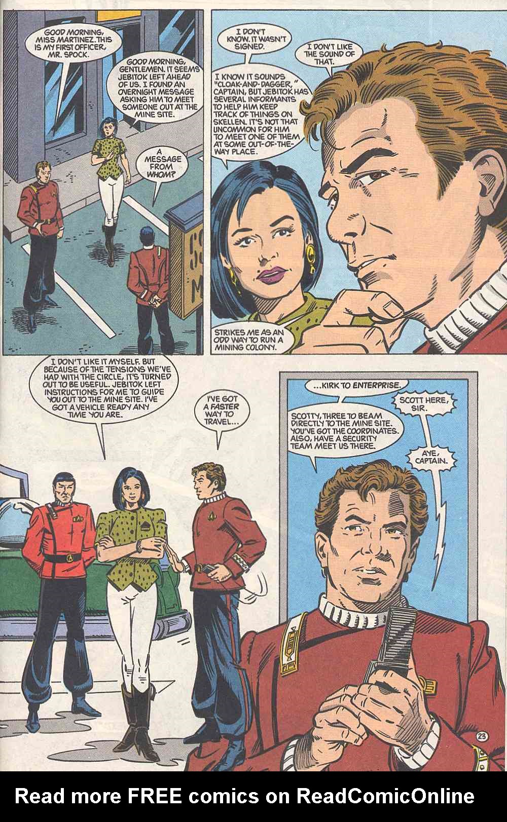 Read online Star Trek (1989) comic -  Issue #23 - 23