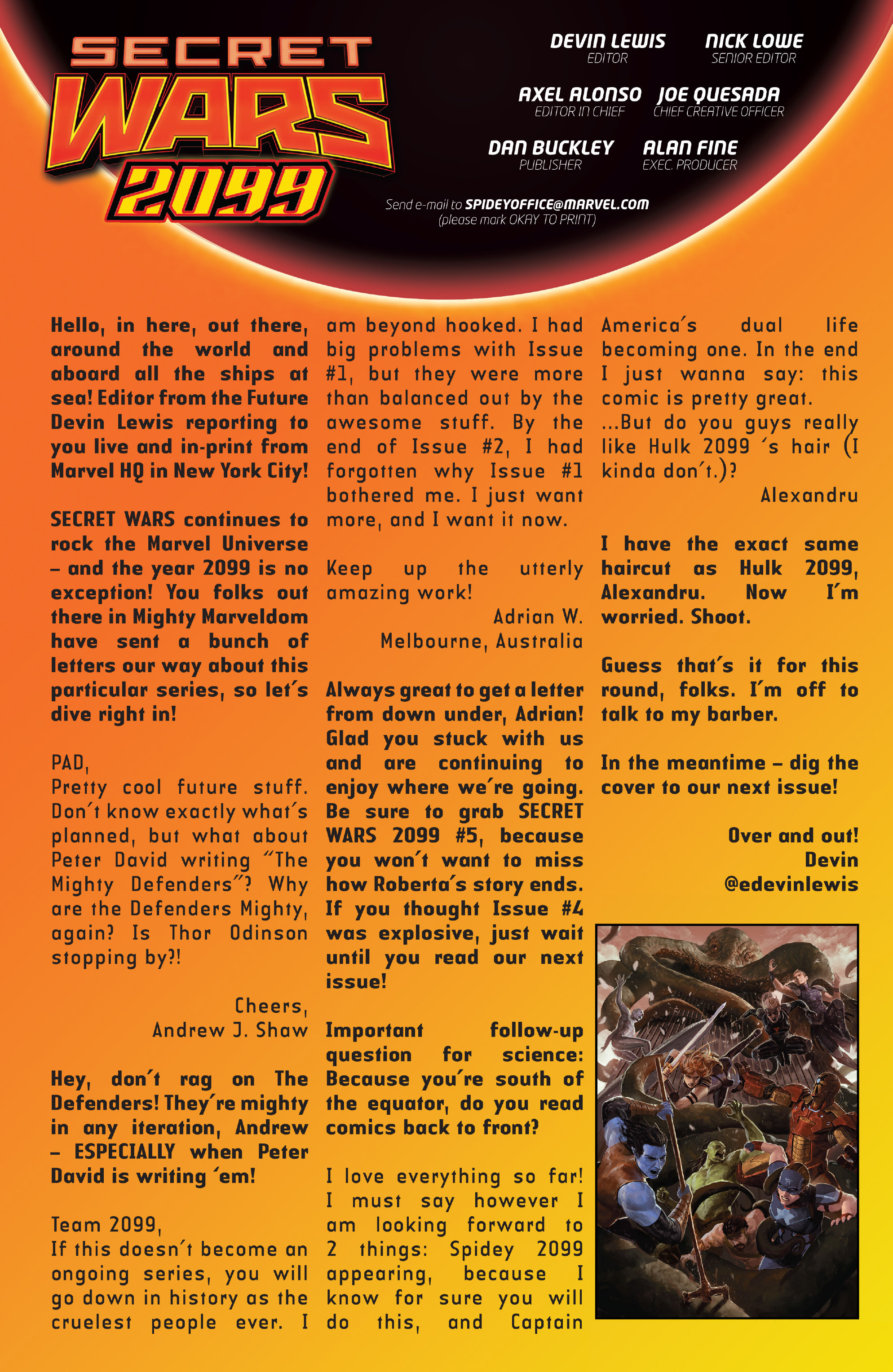 Read online Secret Wars 2099 comic -  Issue #4 - 23