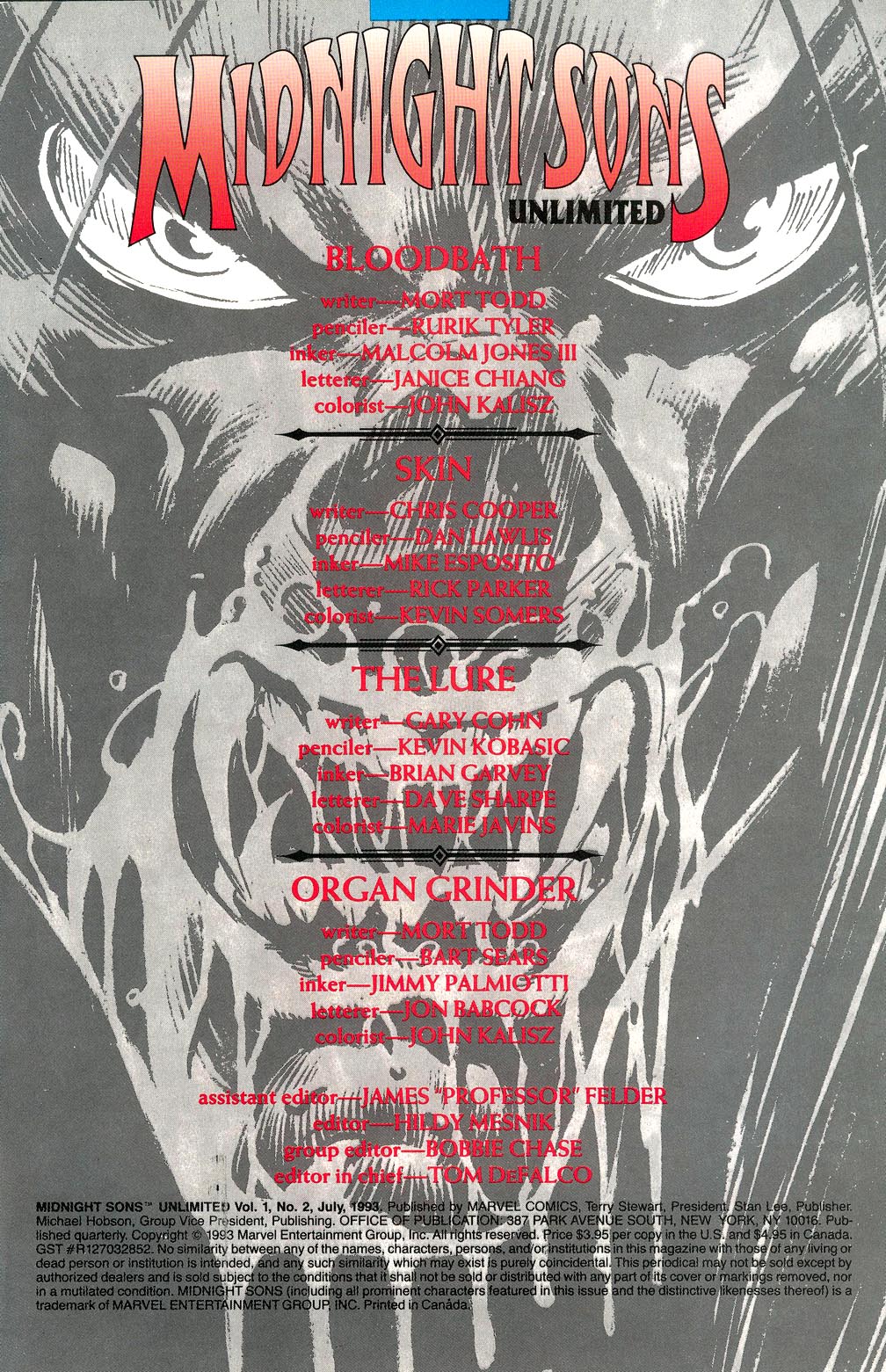 Read online Midnight Sons Unlimited comic -  Issue #2 - 2