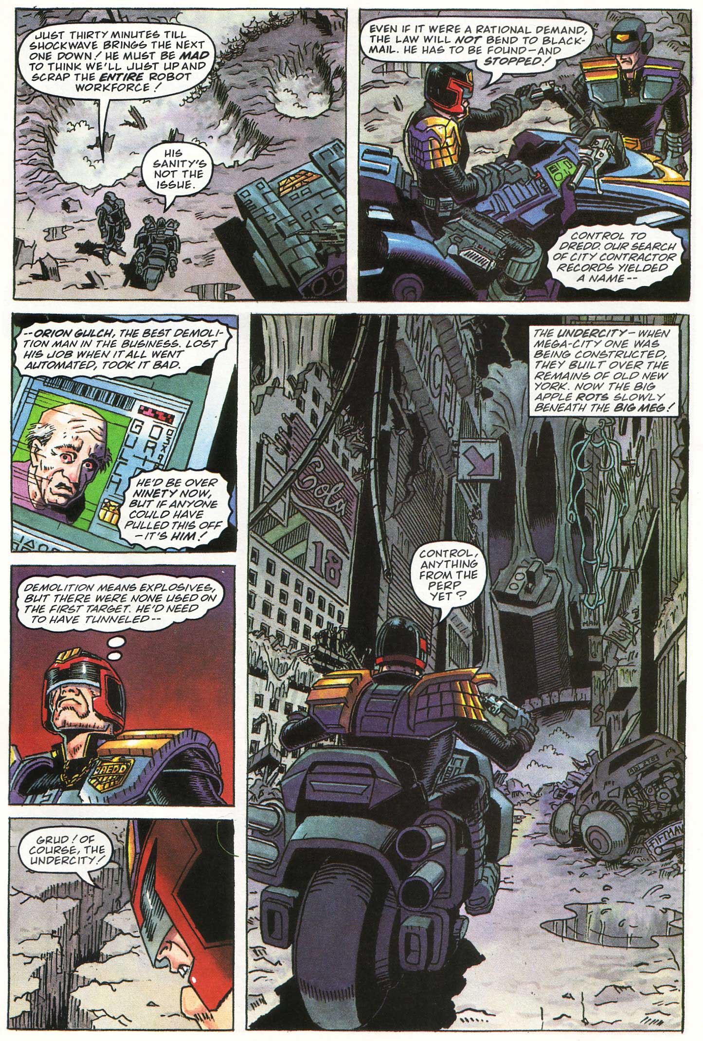 Read online Judge Dredd Lawman of the Future comic -  Issue #7 - 22