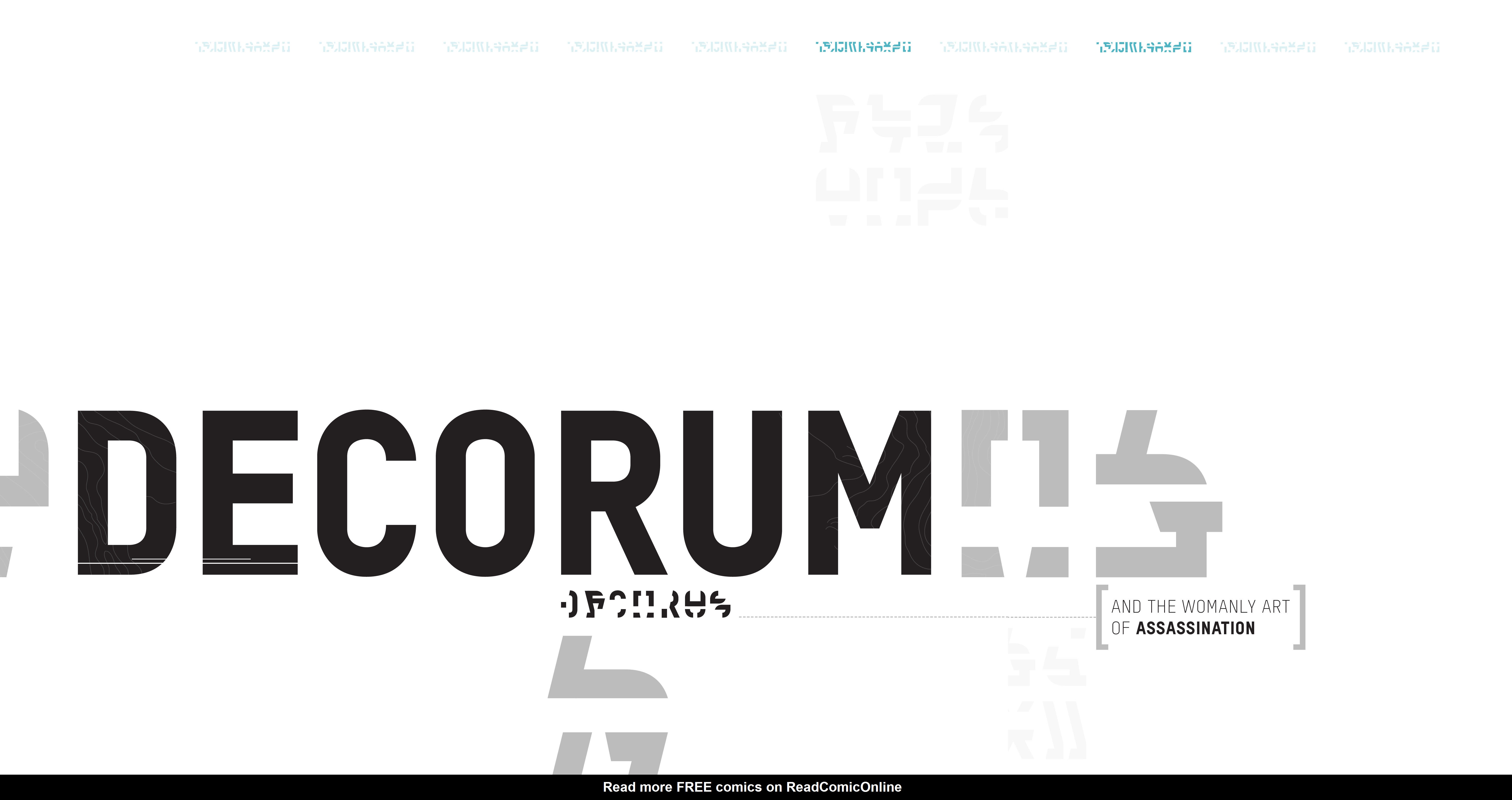 Read online Decorum comic -  Issue #1 - 3