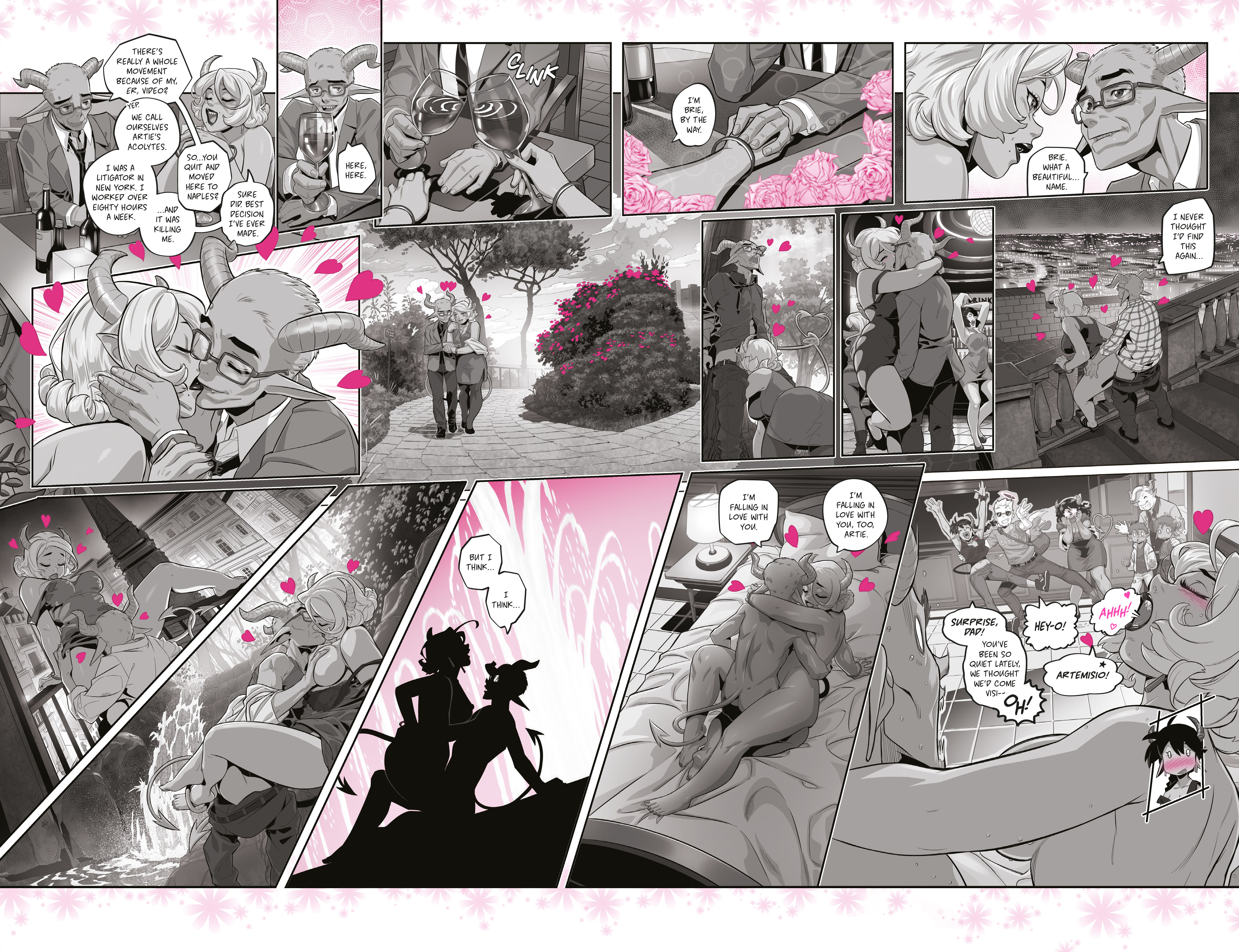 Read online Mirka Andolfo's Sweet Paprika: Black White & Pink (One-Shot) comic -  Issue # Full - 8