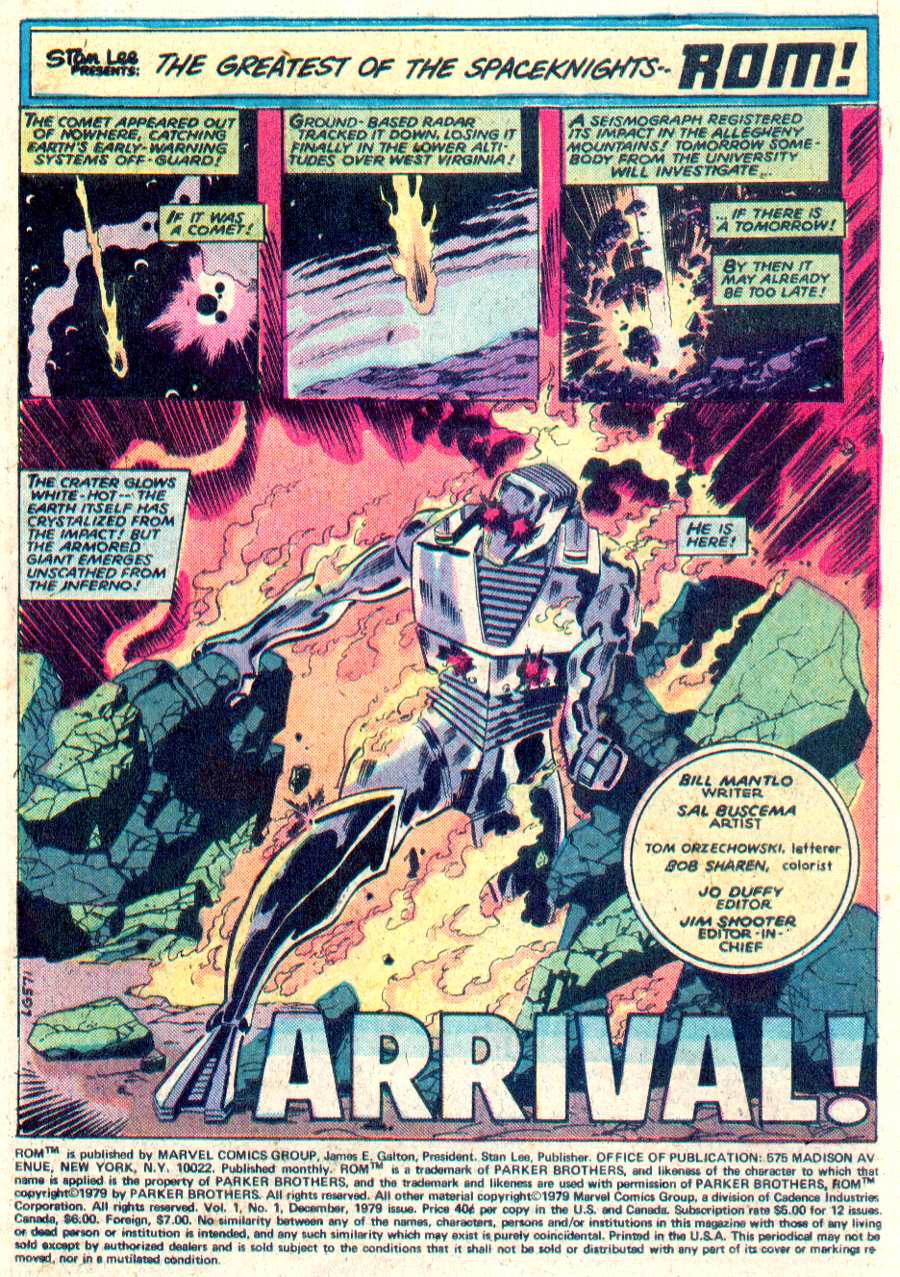 Read online ROM (1979) comic -  Issue #1 - 2