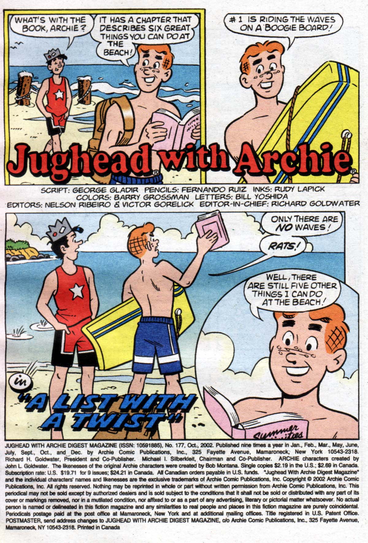 Read online Jughead with Archie Digest Magazine comic -  Issue #177 - 2