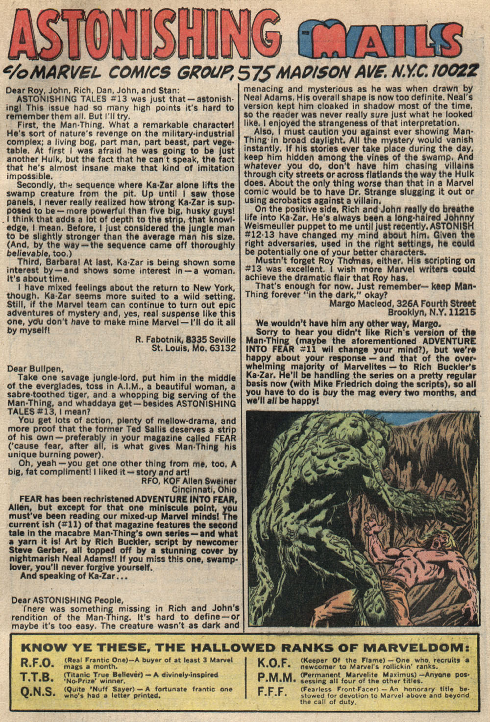 Read online Astonishing Tales (1970) comic -  Issue #15 - 22