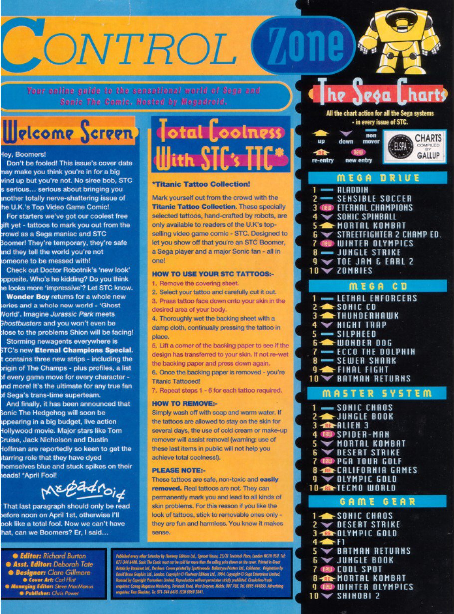 Read online Sonic the Comic comic -  Issue #22 - 2