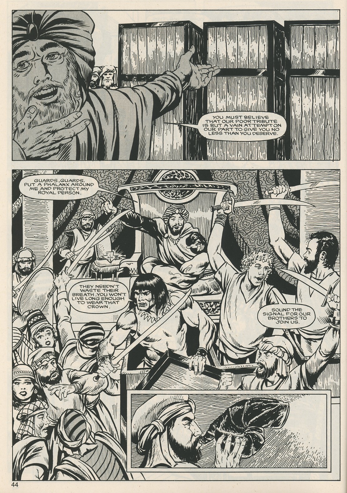 Read online The Savage Sword Of Conan comic -  Issue #124 - 44