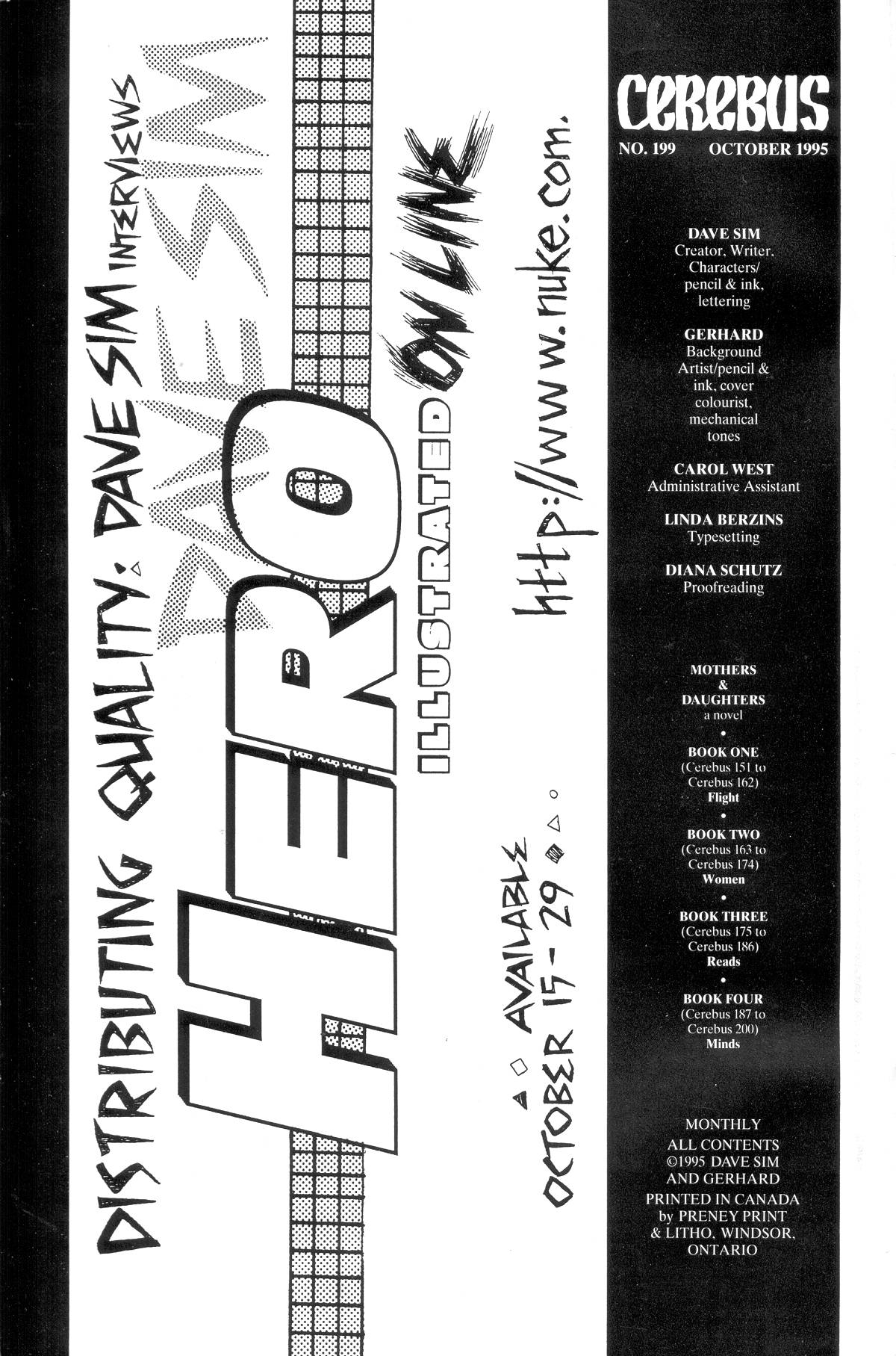 Read online Cerebus comic -  Issue #199 - 2