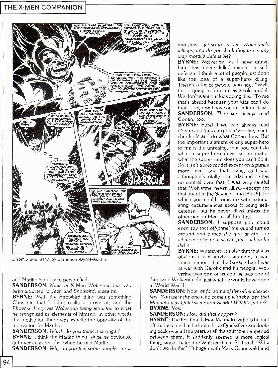 Read online The X-Men Companion comic -  Issue #2 - 94