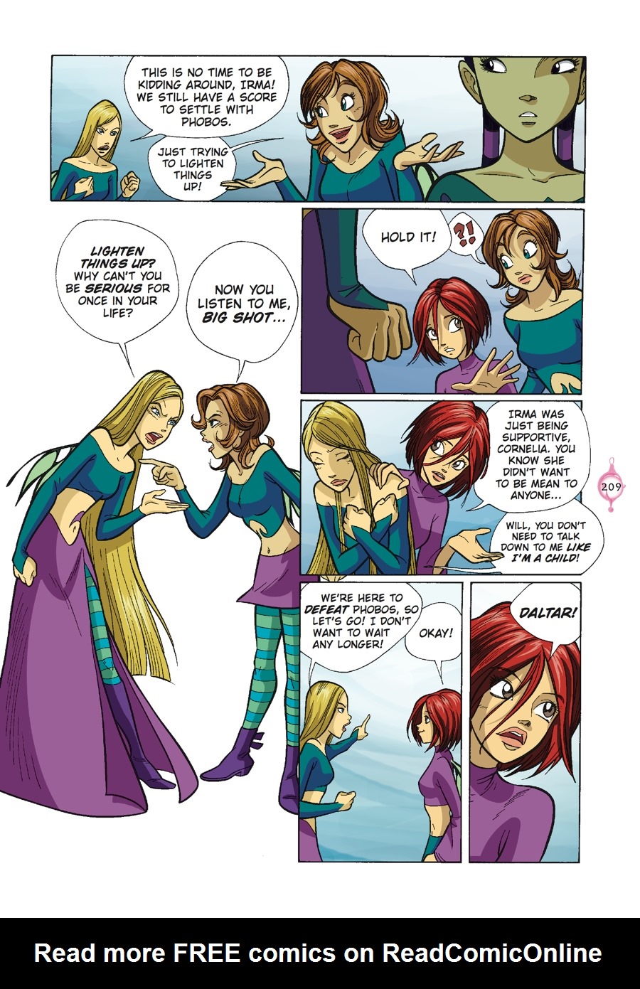 Read online W.i.t.c.h. Graphic Novels comic -  Issue # TPB 3 - 210