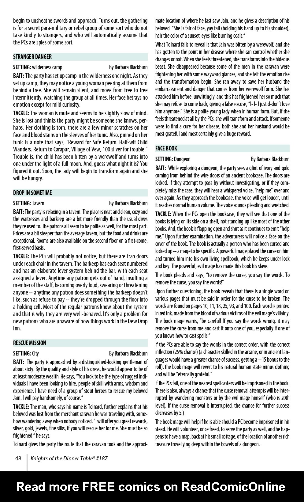 Read online Knights of the Dinner Table comic -  Issue #187 - 50