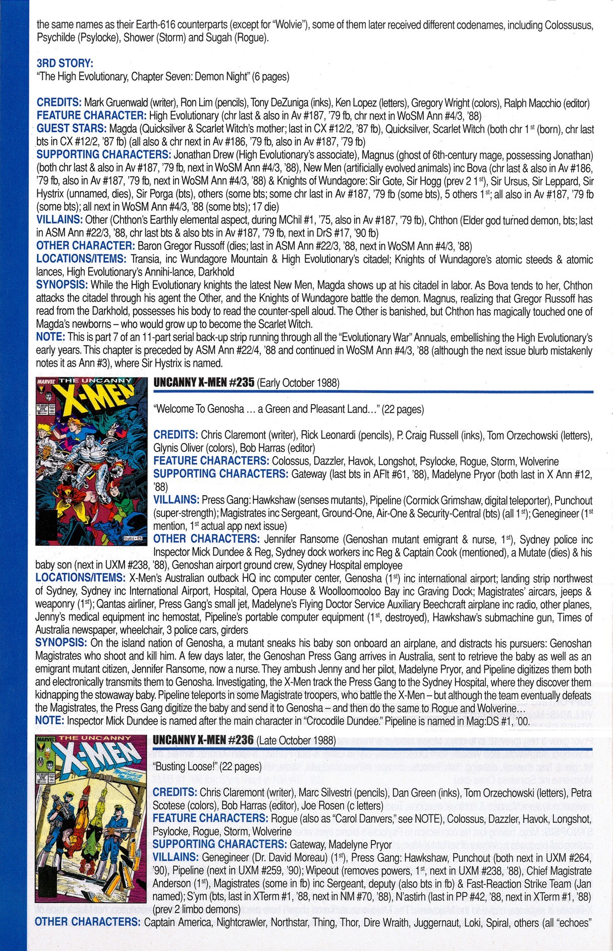 Read online Official Index to the Marvel Universe comic -  Issue #6 - 48