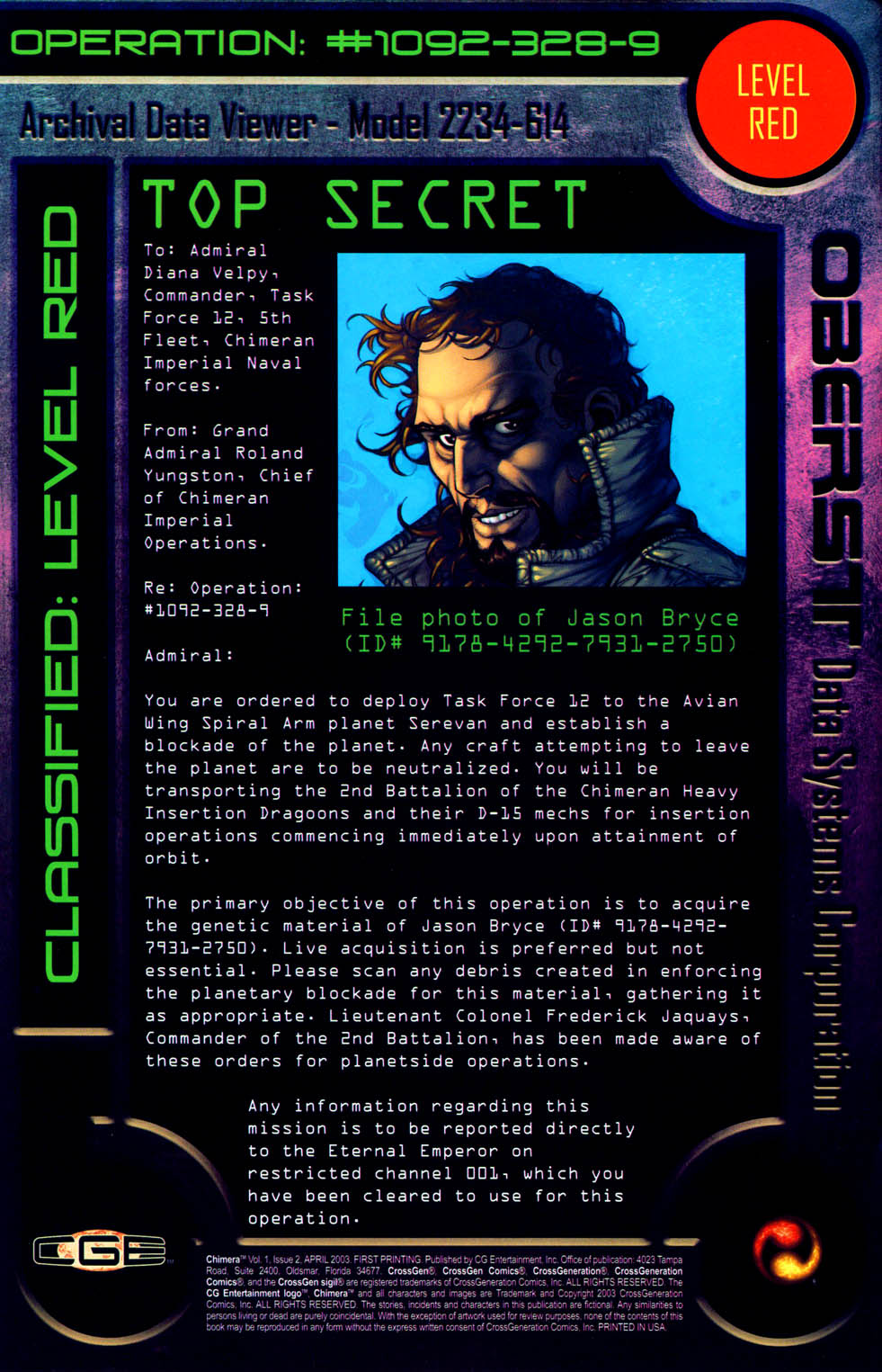 Read online Chimera comic -  Issue #2 - 2