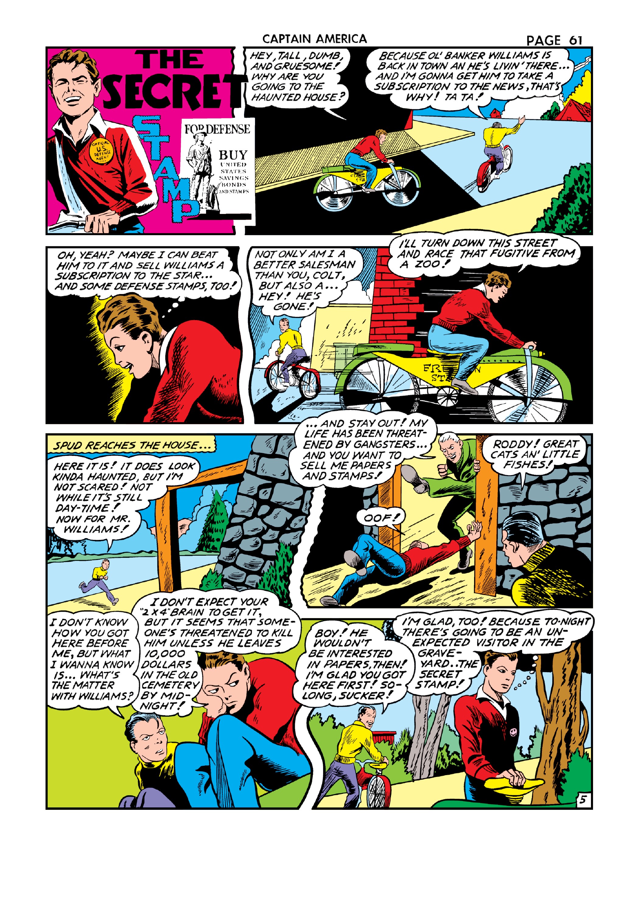Read online Marvel Masterworks: Golden Age Captain America comic -  Issue # TPB 4 (Part 1) - 70