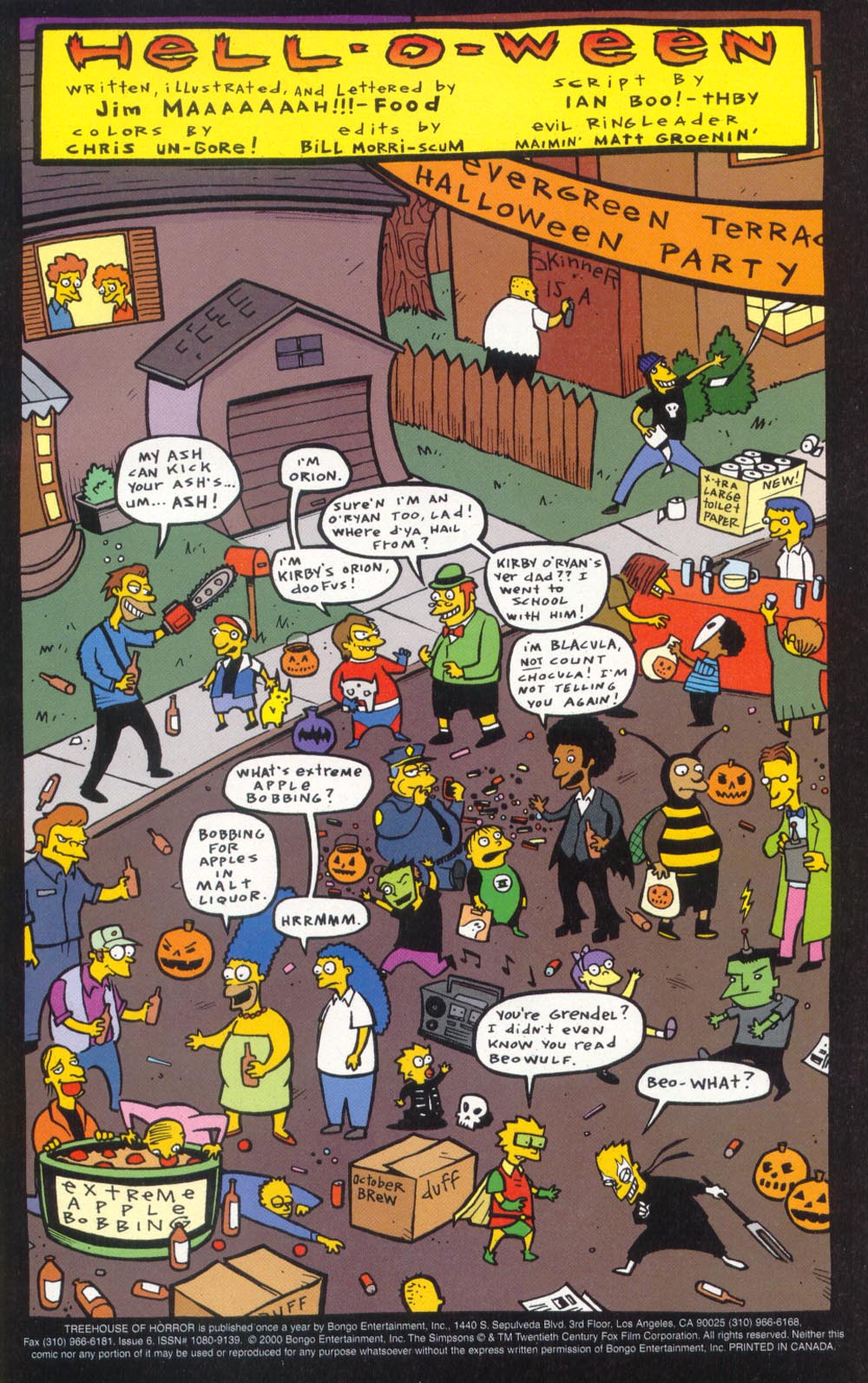 Read online Treehouse of Horror comic -  Issue #6 - 2