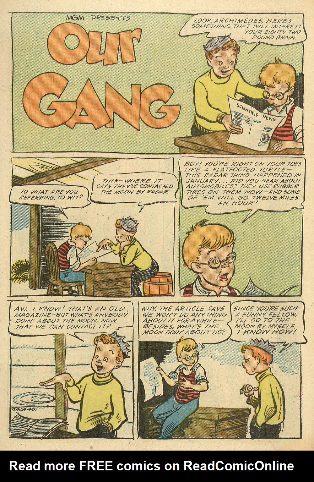Read online Our Gang Comics comic -  Issue #24 - 3