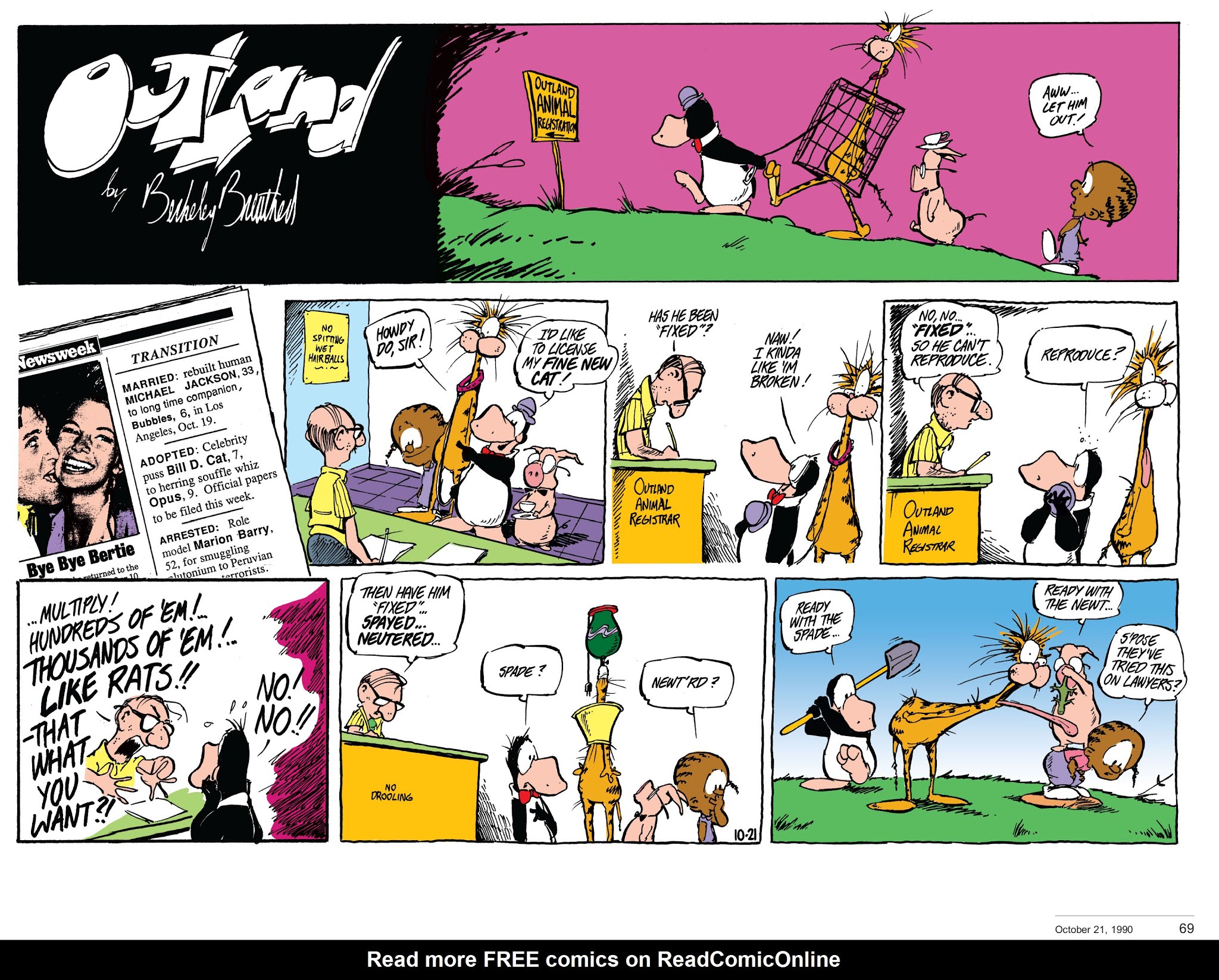 Read online Berkeley Breathed’s Outland comic -  Issue # TPB (Part 1) - 70