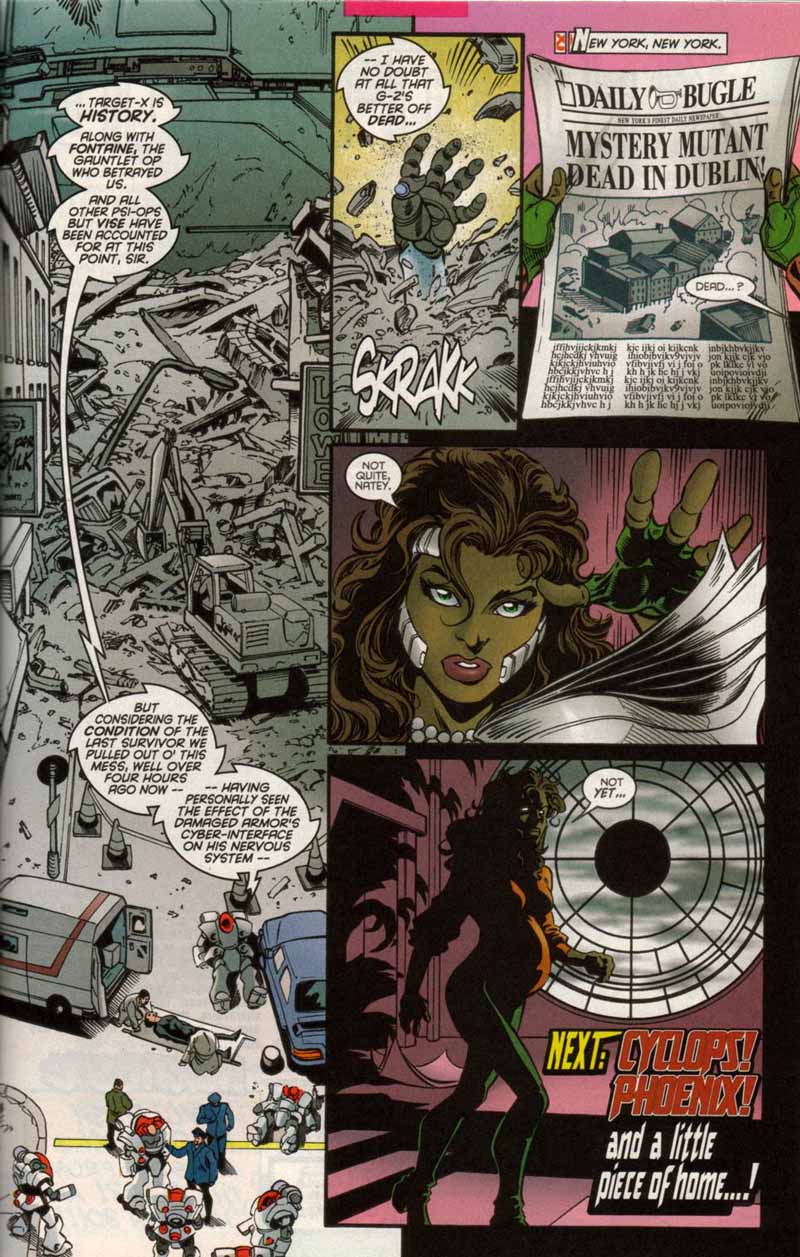 Read online X-Man comic -  Issue #52 - 23