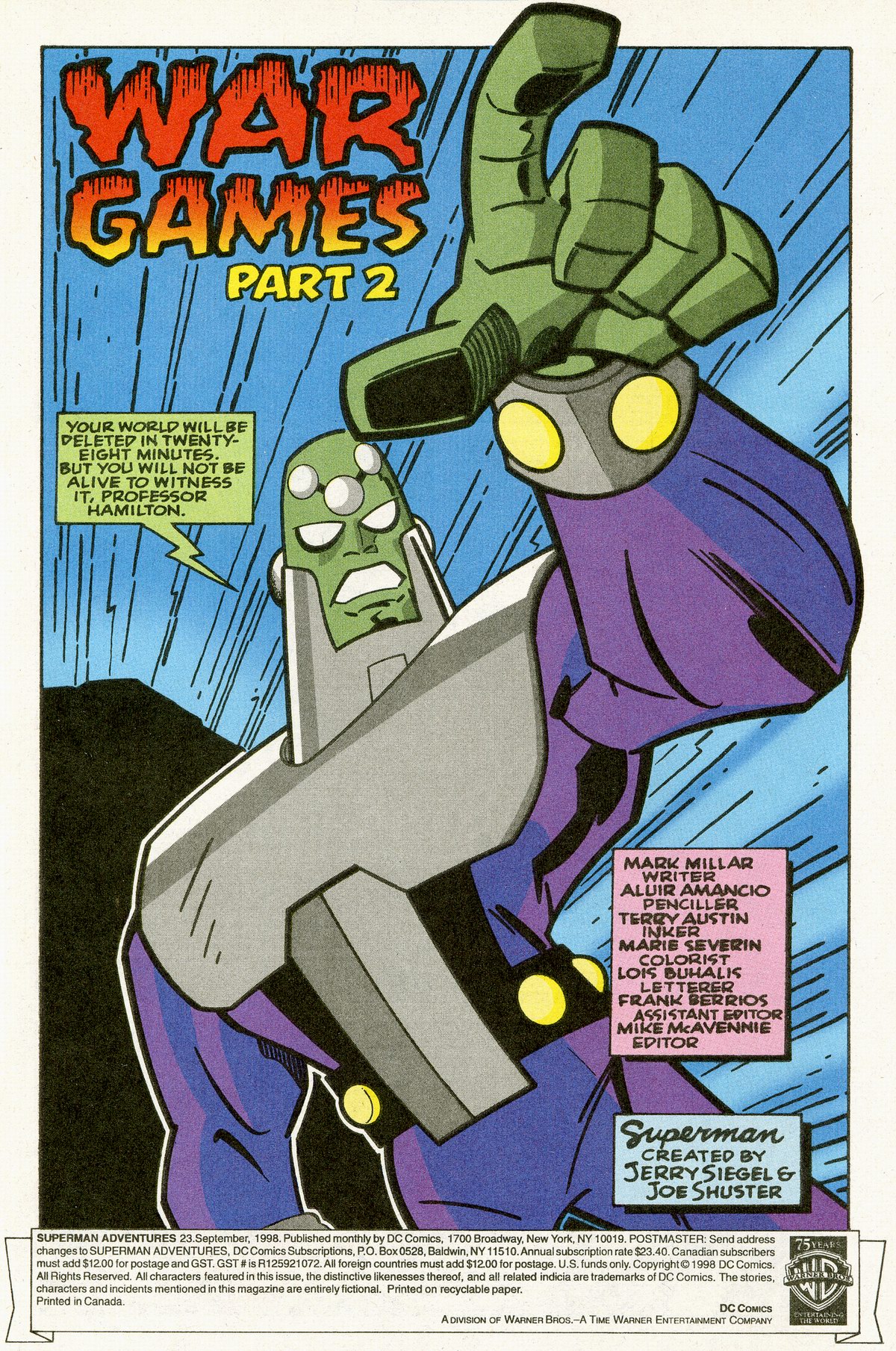 Read online Superman Adventures comic -  Issue #23 - 2
