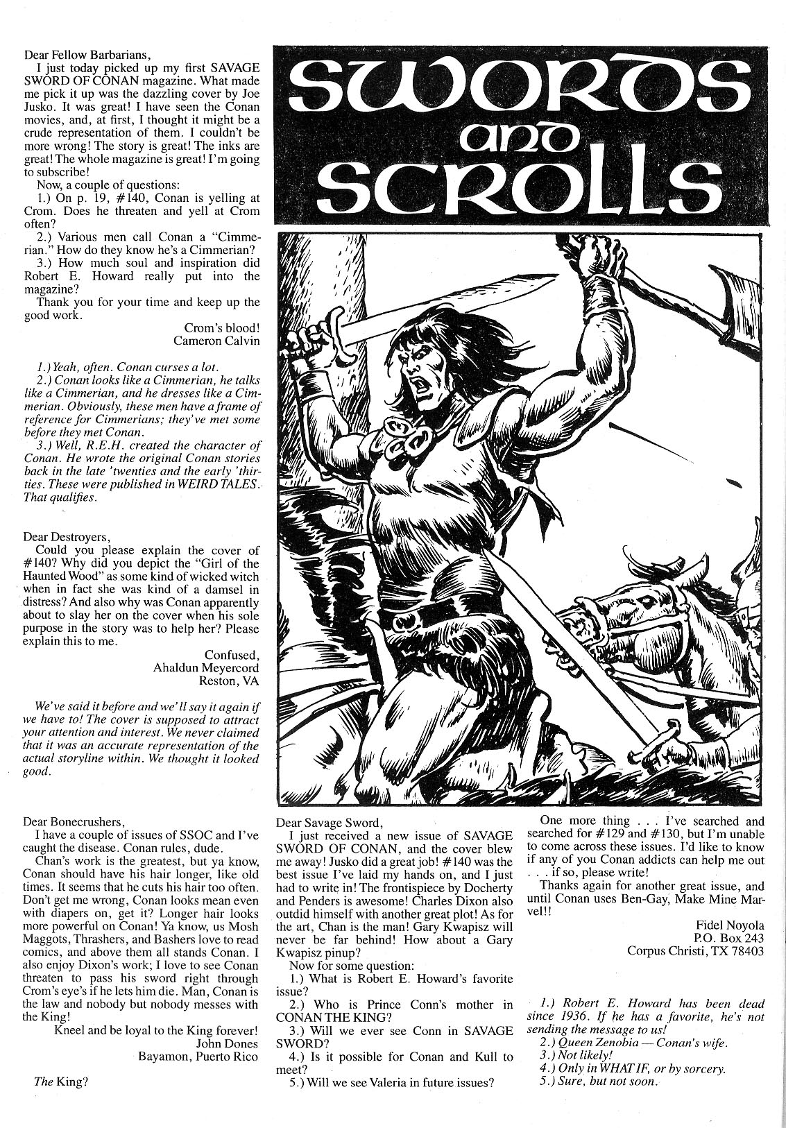 Read online The Savage Sword Of Conan comic -  Issue #143 - 4