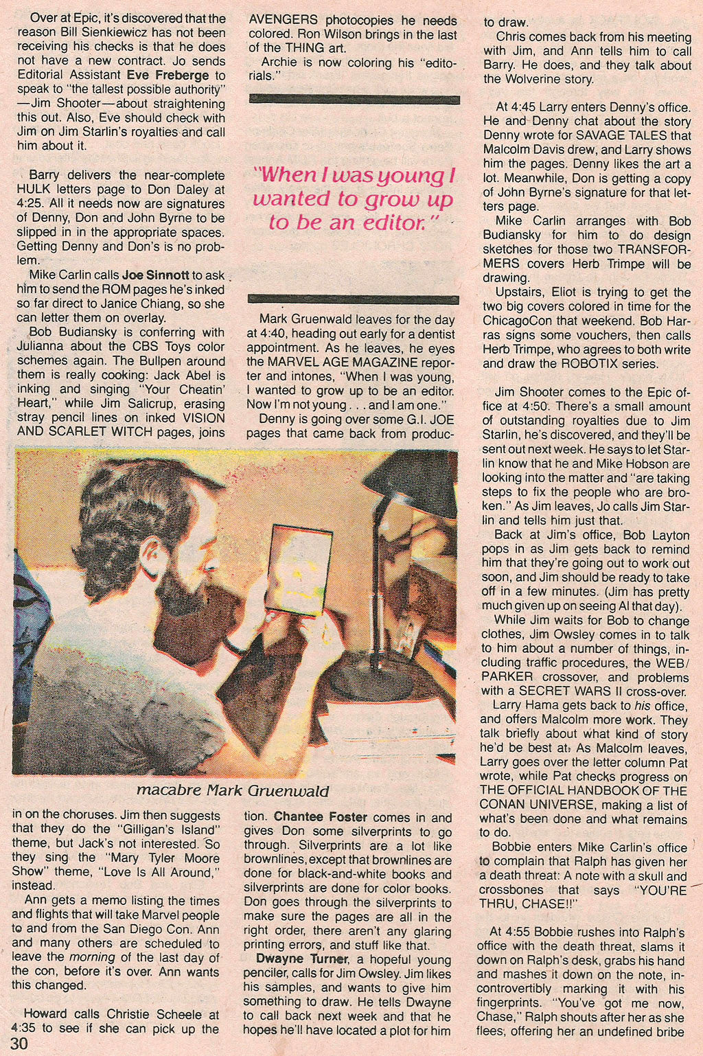 Read online Marvel Age comic -  Issue #35 - 31