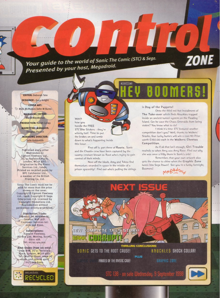 Read online Sonic the Comic comic -  Issue #137 - 2
